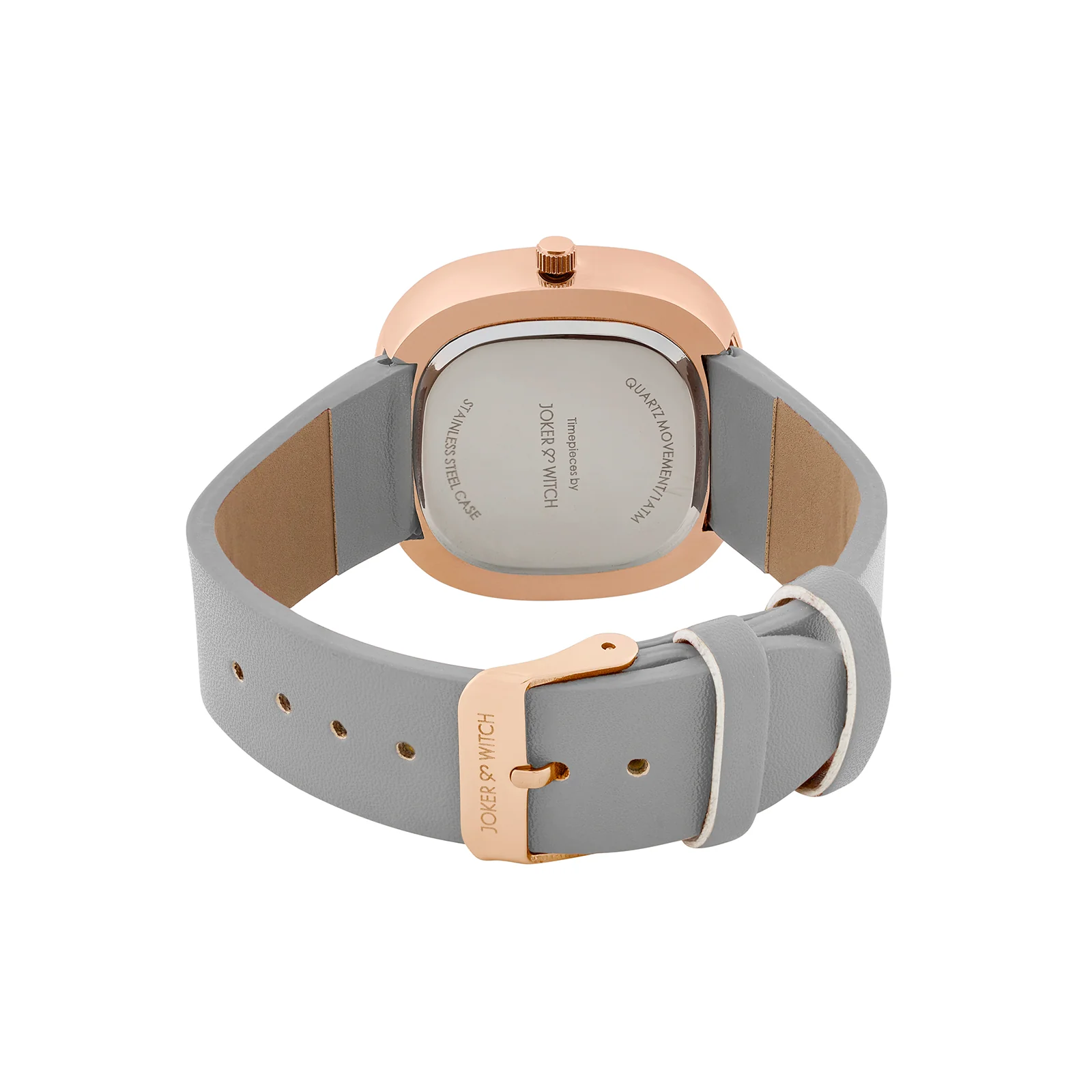 Albin Grey Large Square Dial PU Strap Women's Watch - Image 6