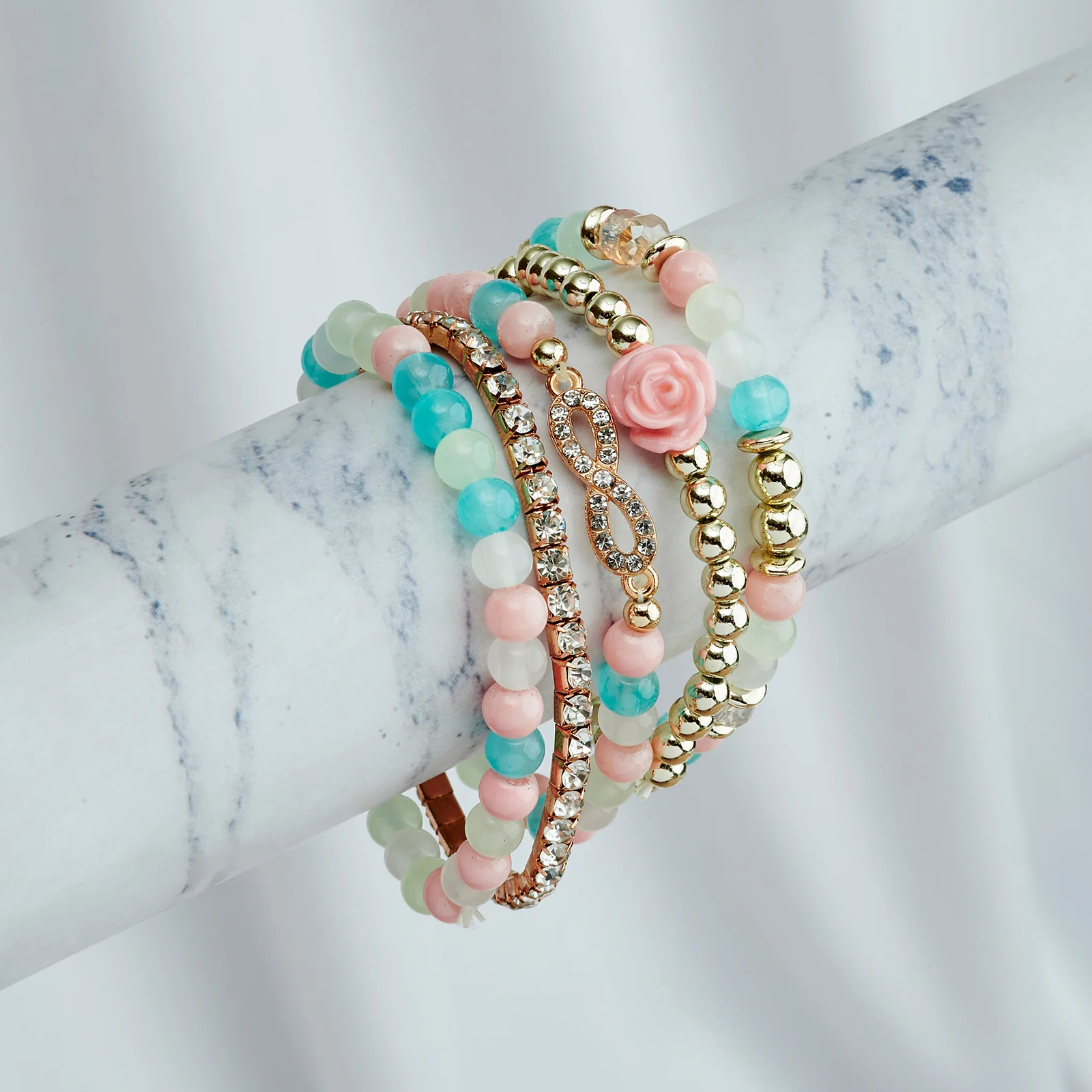 All Of The Girls You Loved Pastel Before Beaded Bracelet
