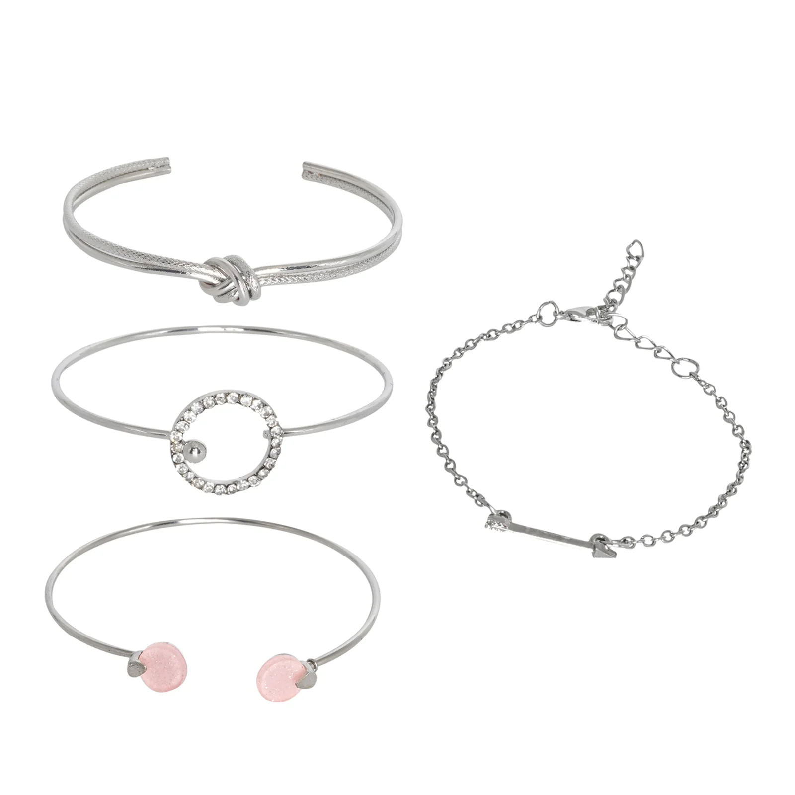 Apollo Silver Set of 4 Bracelets - Image 2