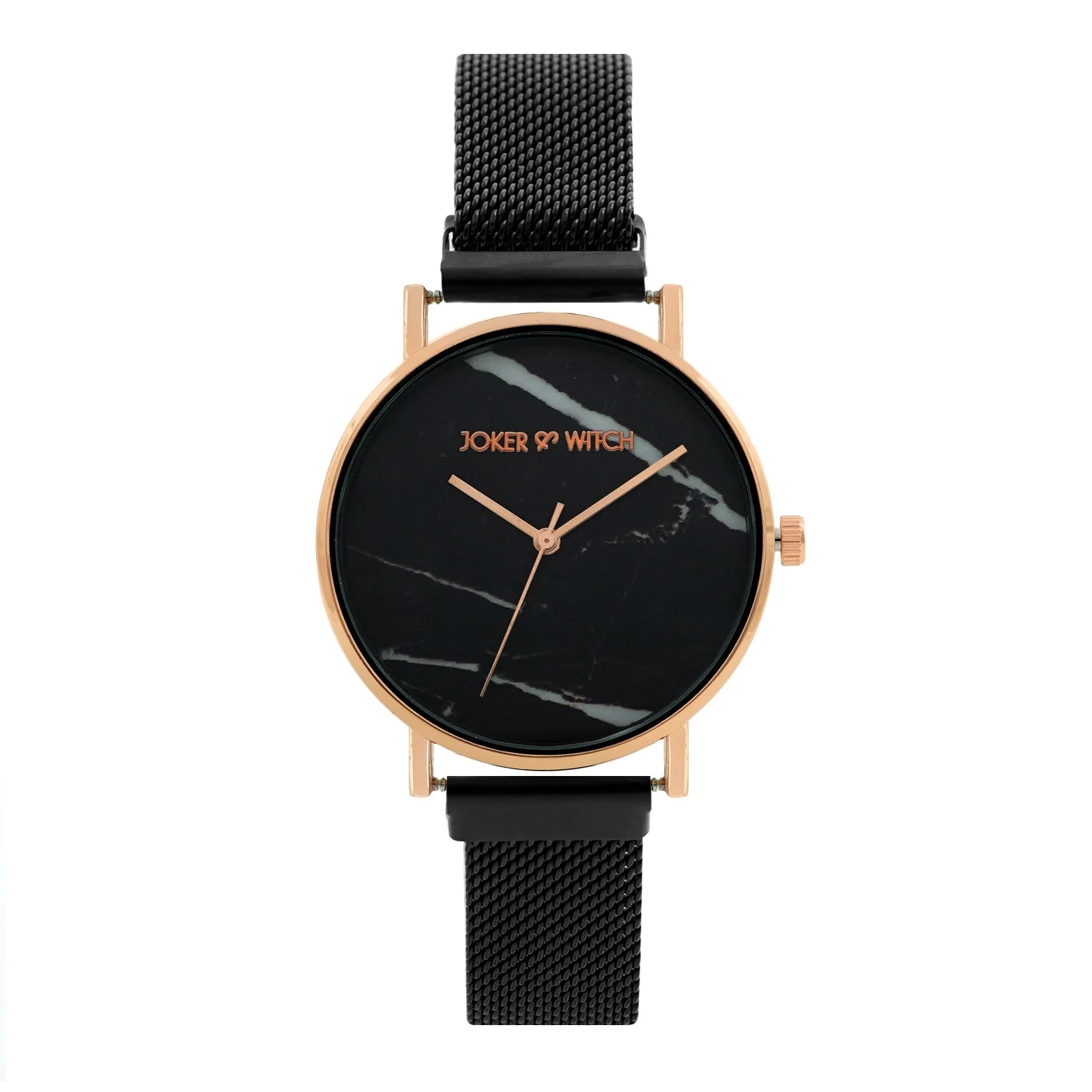 April Black Medium Dial Magnetic Strap Women's Watch