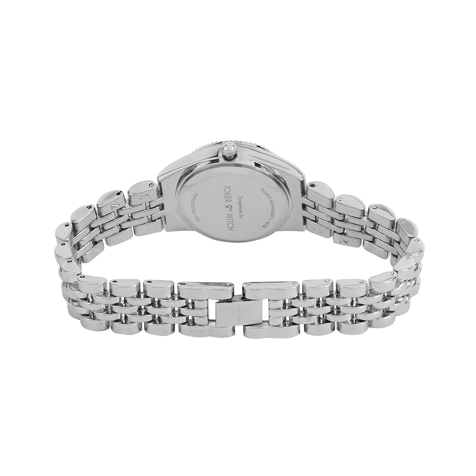 Arina Silver Mini Dial Linked Chain Strap Women's Watch - Image 6