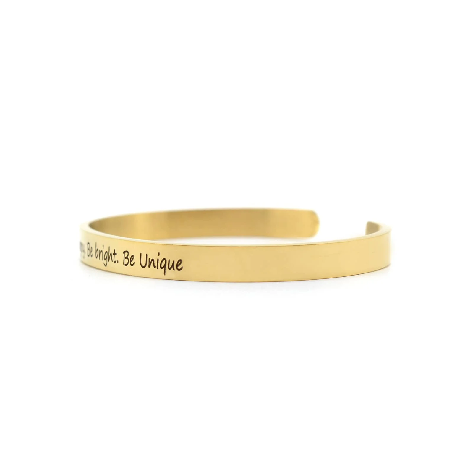 Be Happy, Be Bright, Be Unique Gold Mantra Band - Image 4