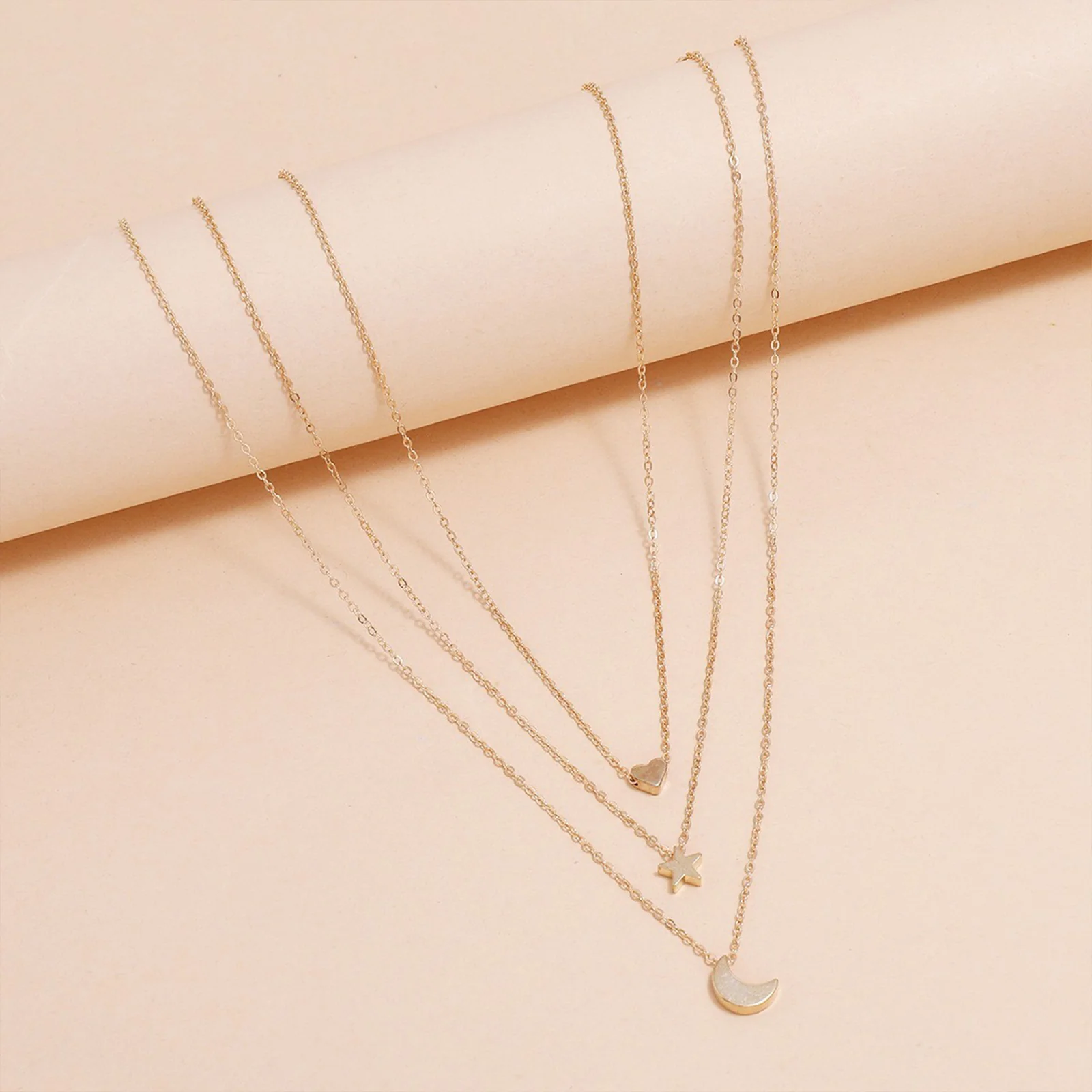 Bewitched Genevive Dainty Charm Layered Necklace - Image 4