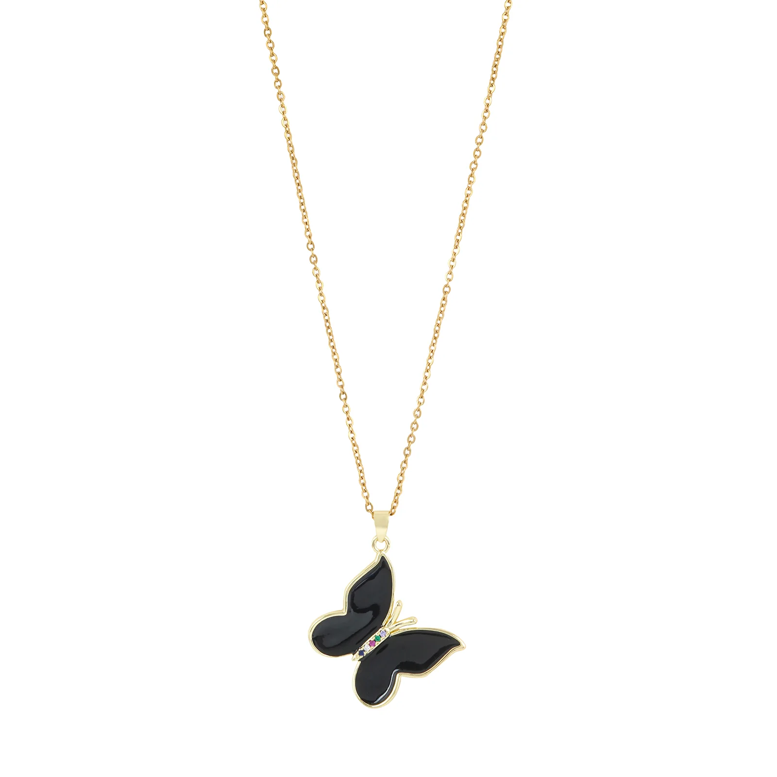 Black Butterfly Jewelry Set - Image 3
