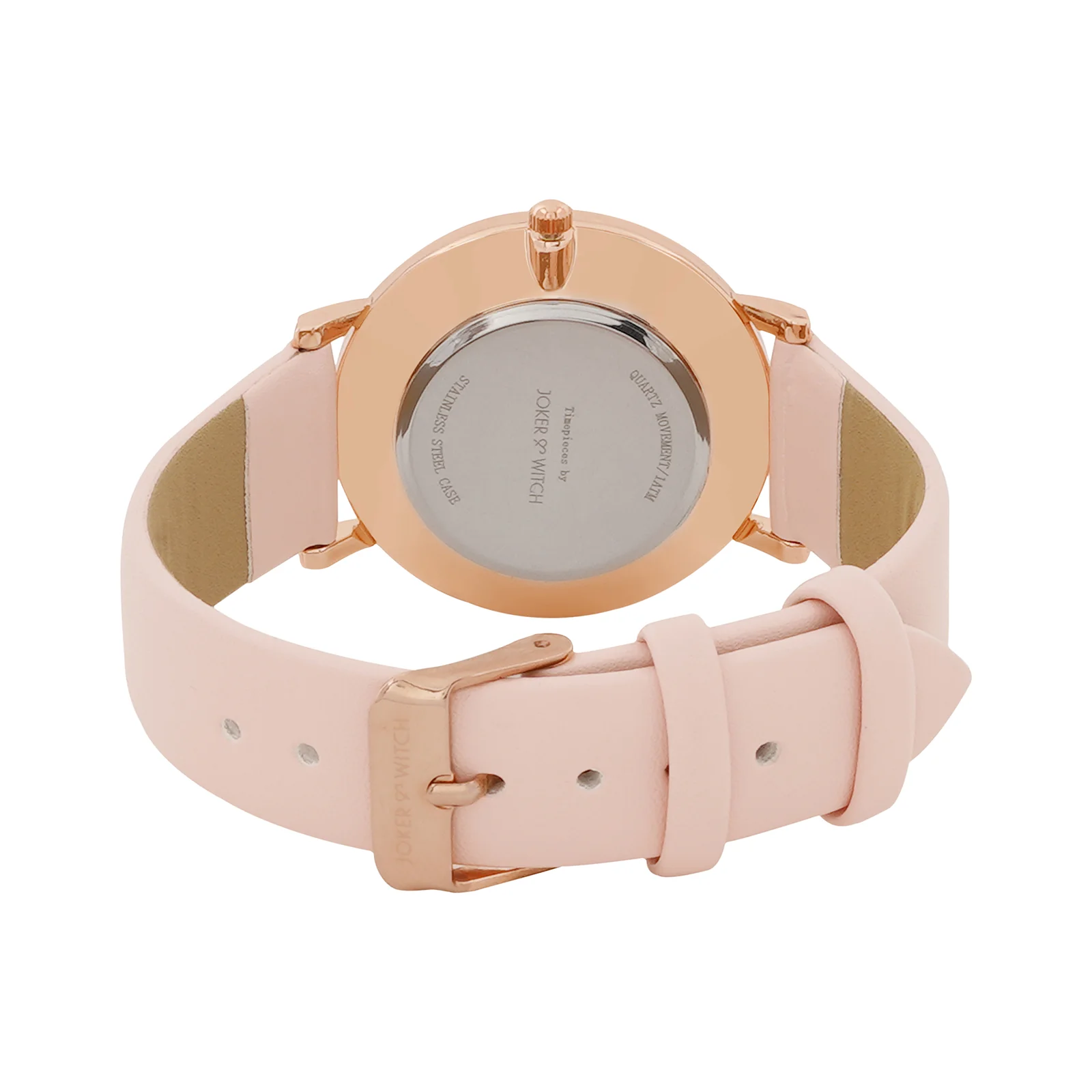 Printed Blissful Pink Medium Dial PU Strap Women's Watch - Image 6