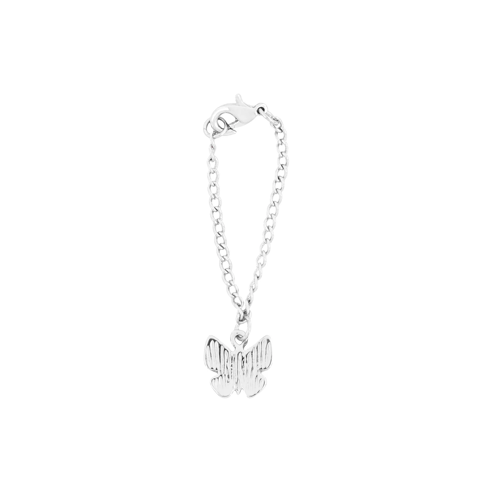 Butterfly Rhinestone Silver Watch Charm - Image 5
