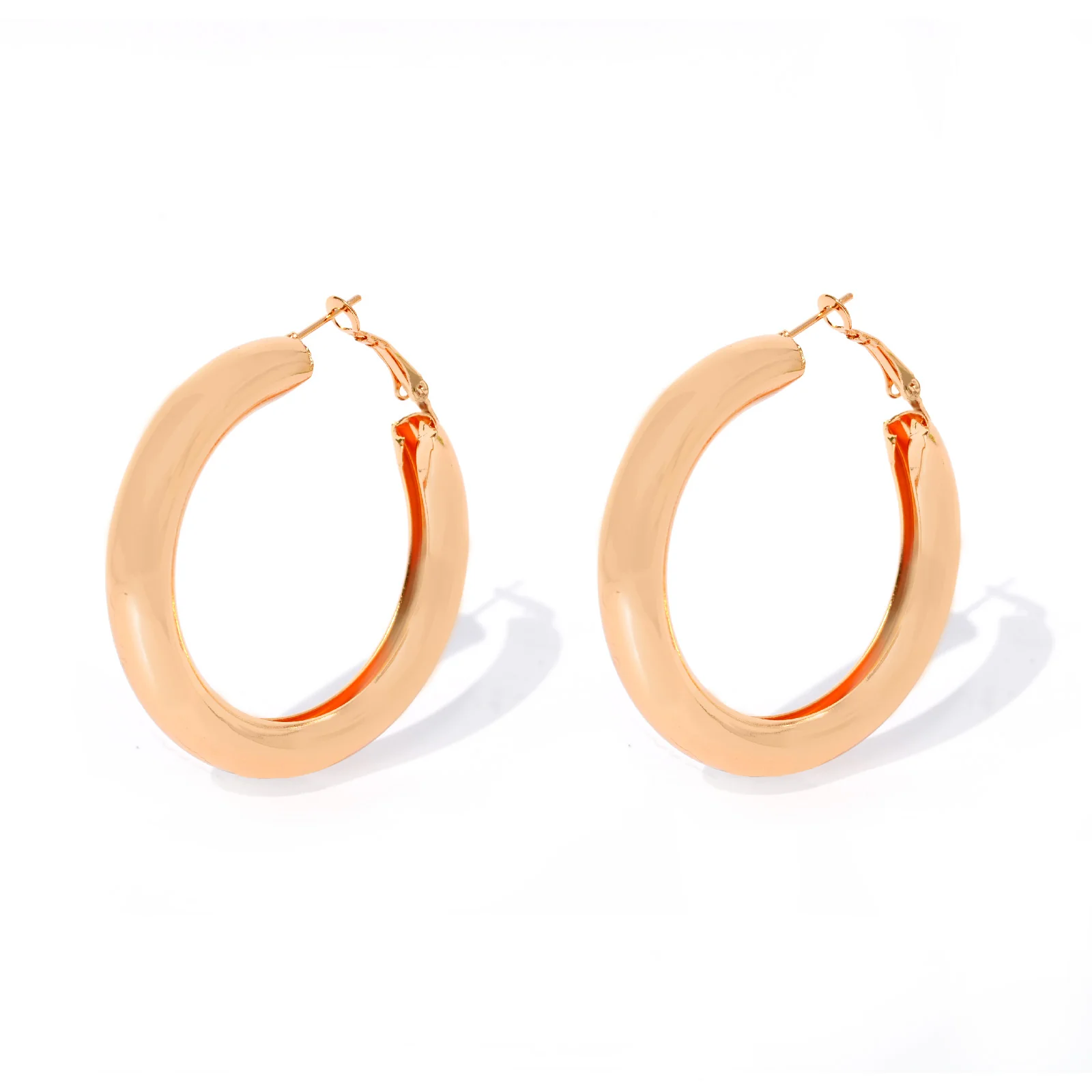Classic Bold Gold Hoops - Image 3