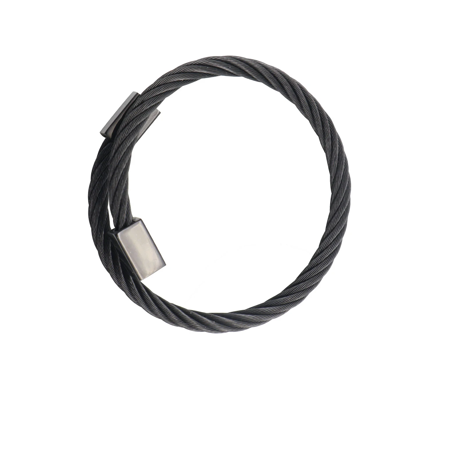 Coal Black Men's Watch Bracelet Stack - Image 3