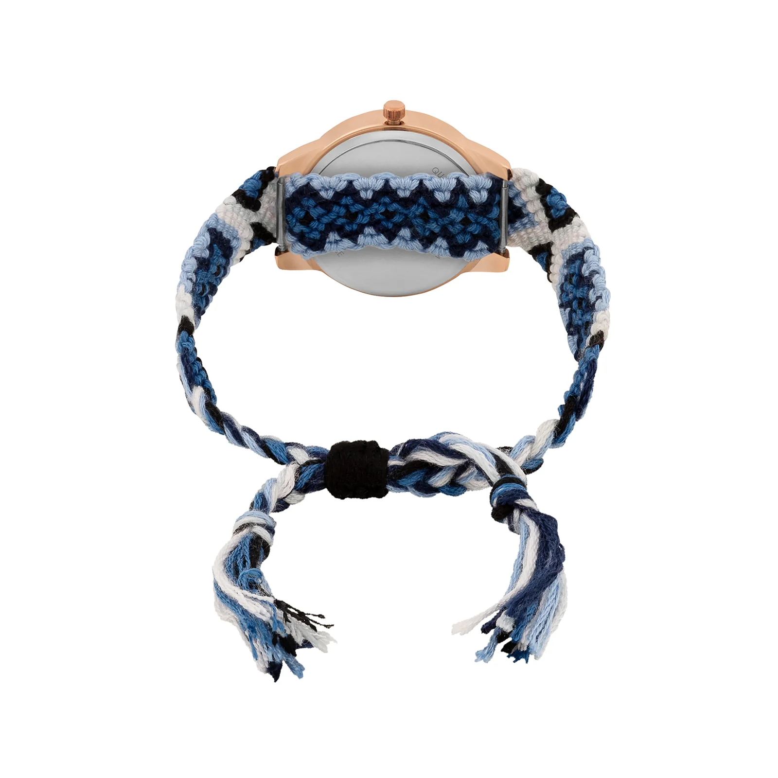 Cora Loop Rose Gold Medium Dial Blue Macrame Strap Women's Watch - Image 6