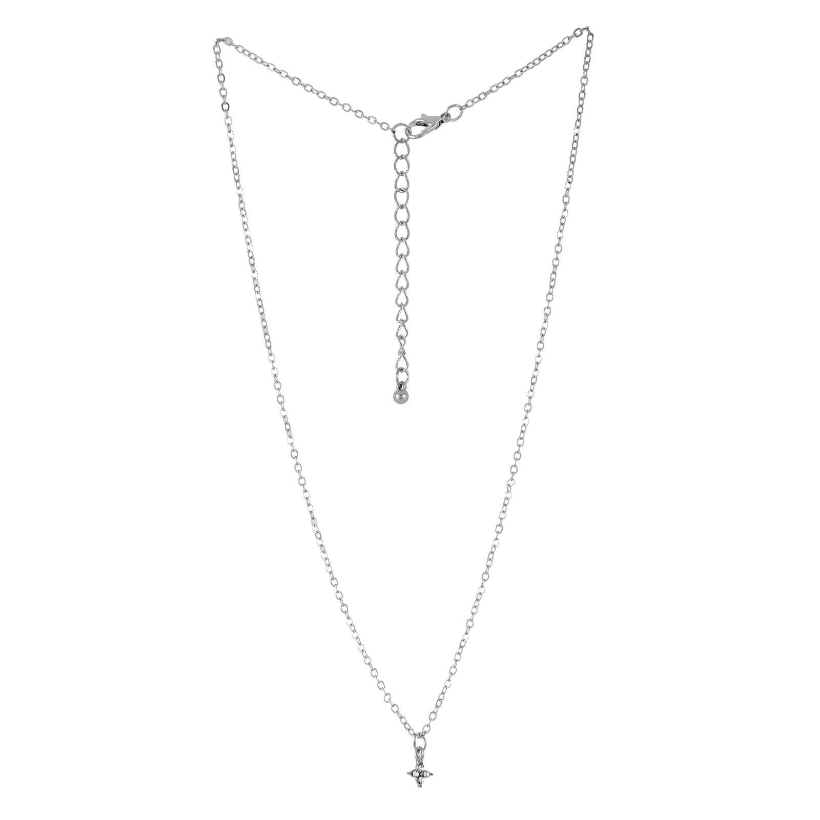 Bewitched Dainty Heart Drop Silver Necklace - Image 3