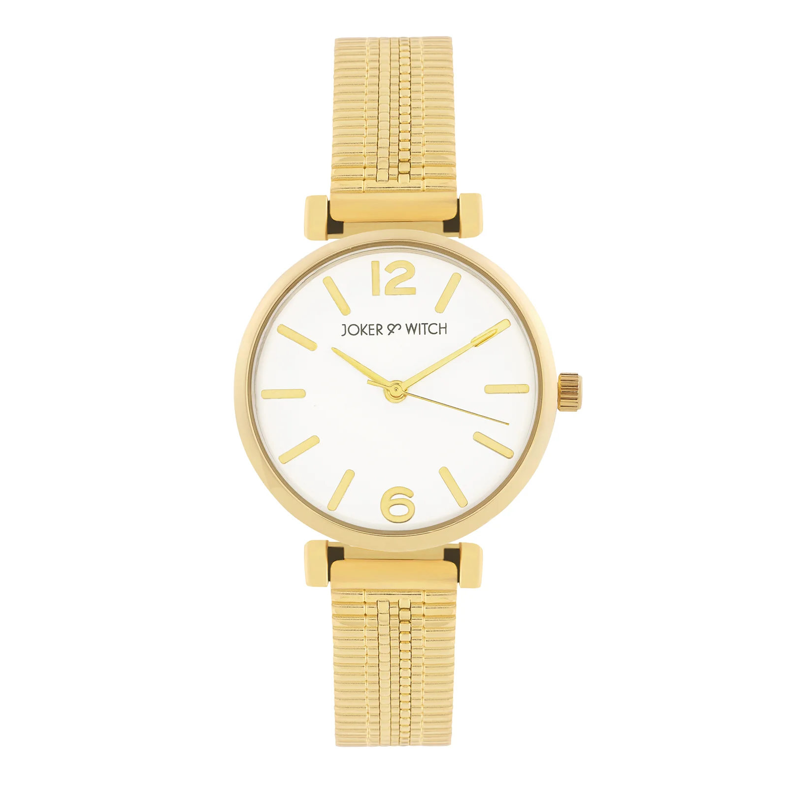 Demi White Medium Dial Gold Mesh Strap Women's Watch - Image 3