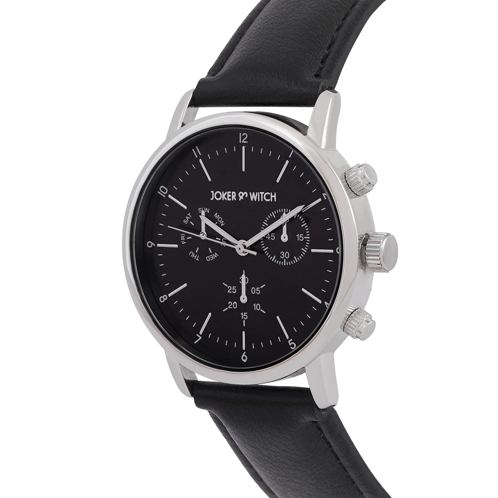 Dracary Black Large Dial PU Strap Men's Watch - Image 3