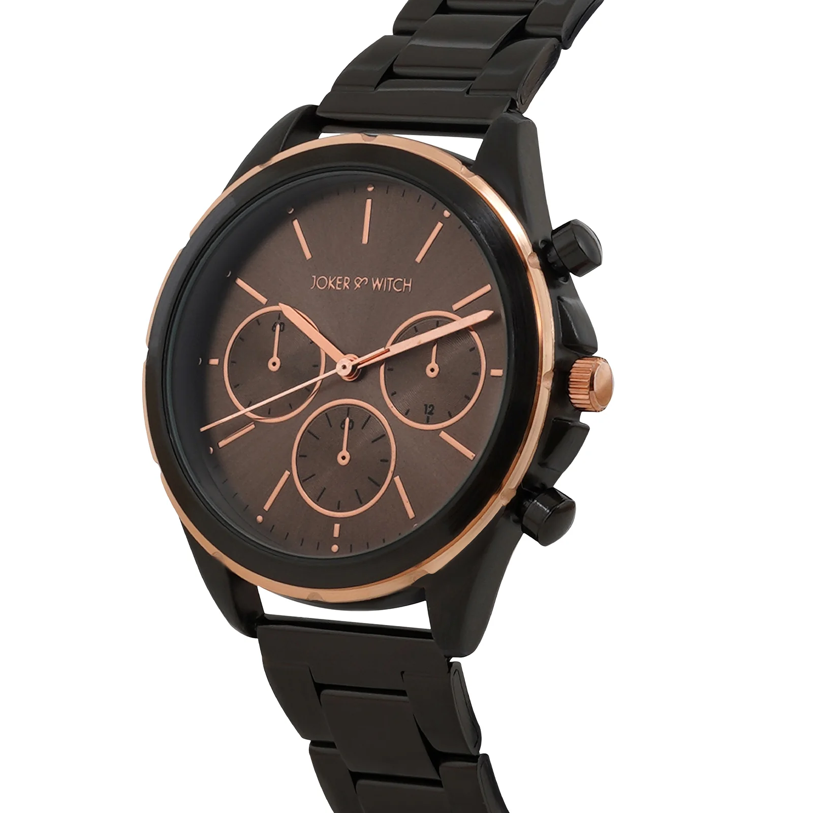 Dubai Taupe Large Dial Gunmetal Linked Chain Strap Men's Watch - Image 4