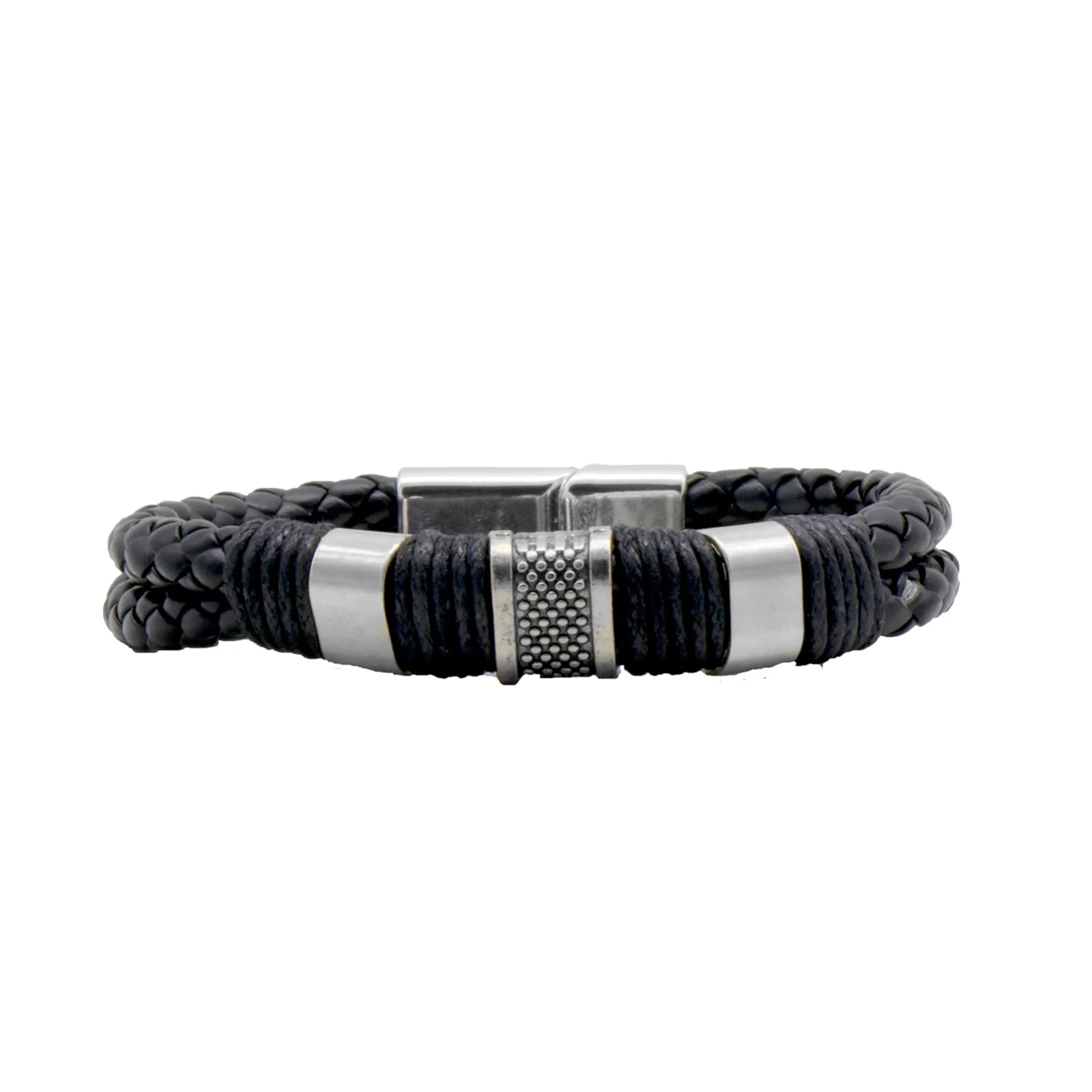Ebony Black Men's Watch Bracelet Stack - Image 4