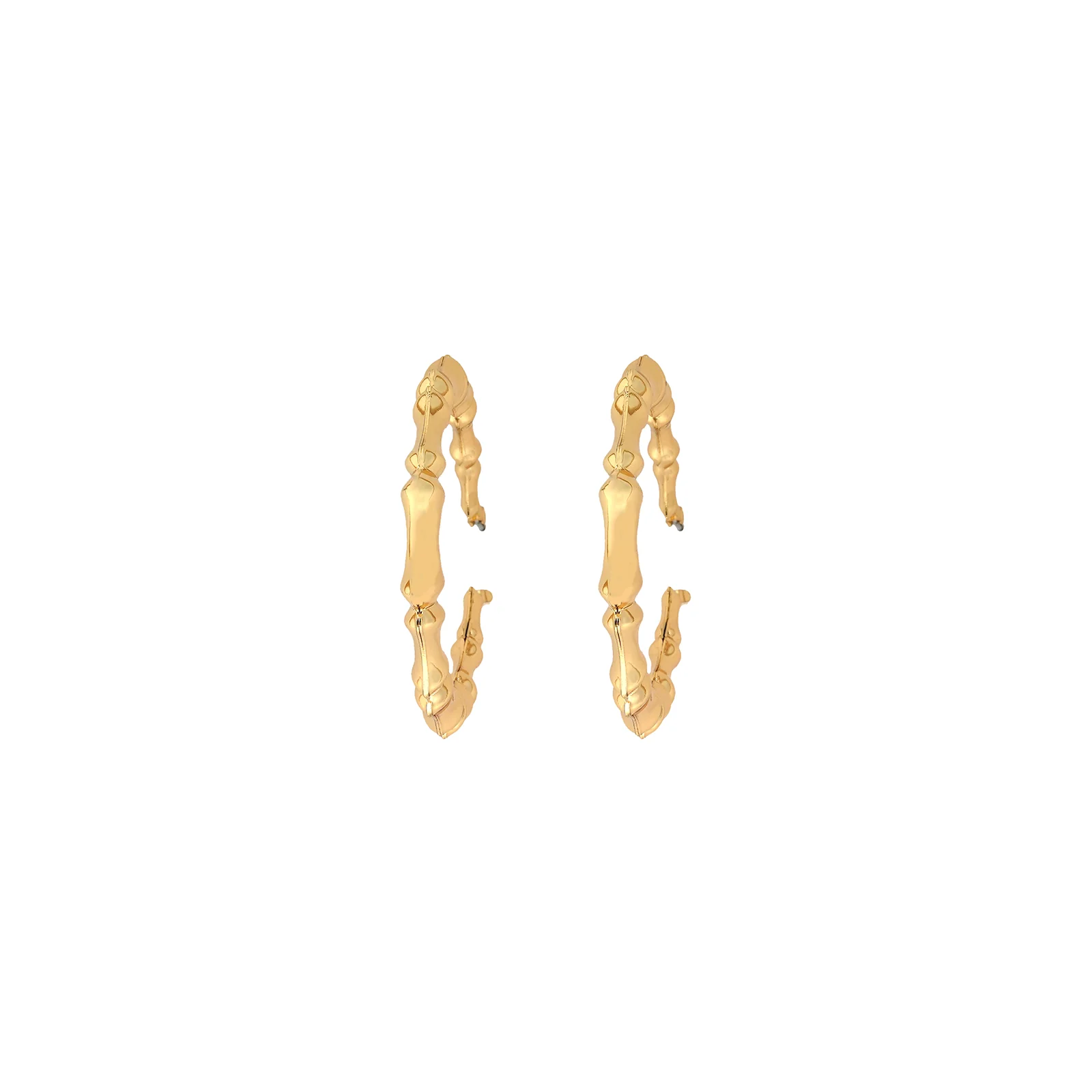 Em Gold Party Hoops - Image 3