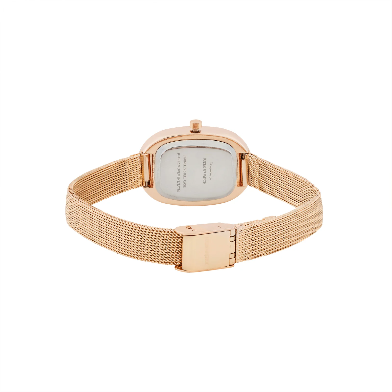 Enola Sunray Rose Gold Small Oval Dial Mesh Strap Women's Watch - Image 6