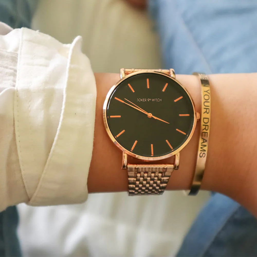 Faith Rosegold Watch Bracelet Stack