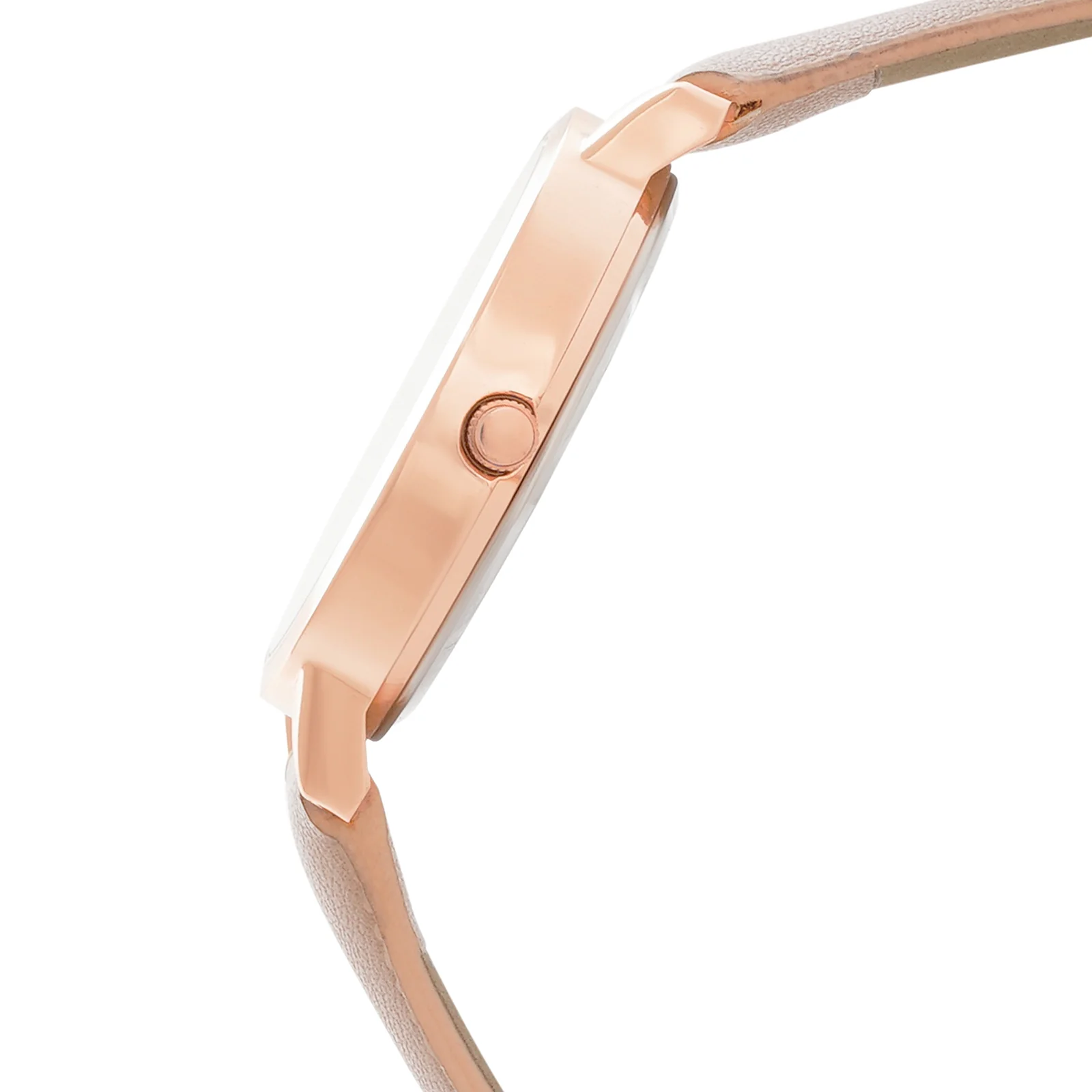 Flutter White Medium Dial Pink PU Strap Women's Watch - Image 5