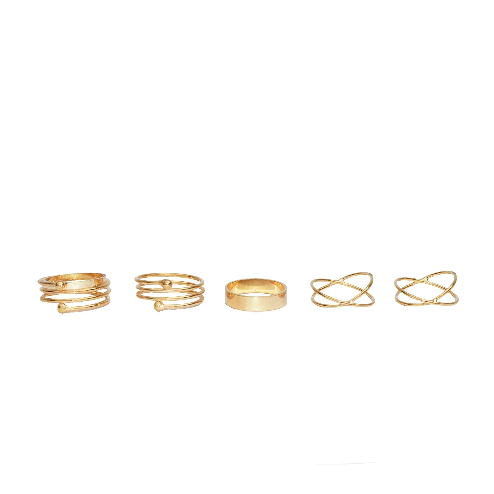 Galactic Gold Midi Rings - Image 5
