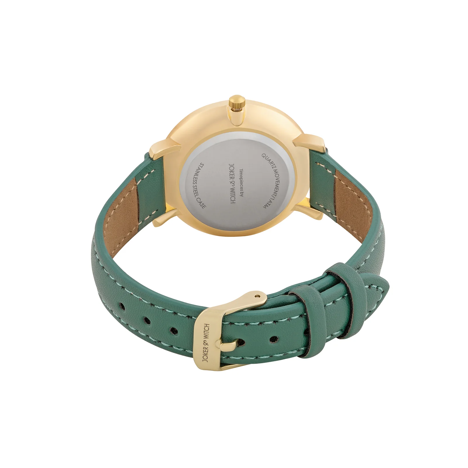 Giselle Green Medium Rhinestone Dial PU Strap Women's Watch - Image 6