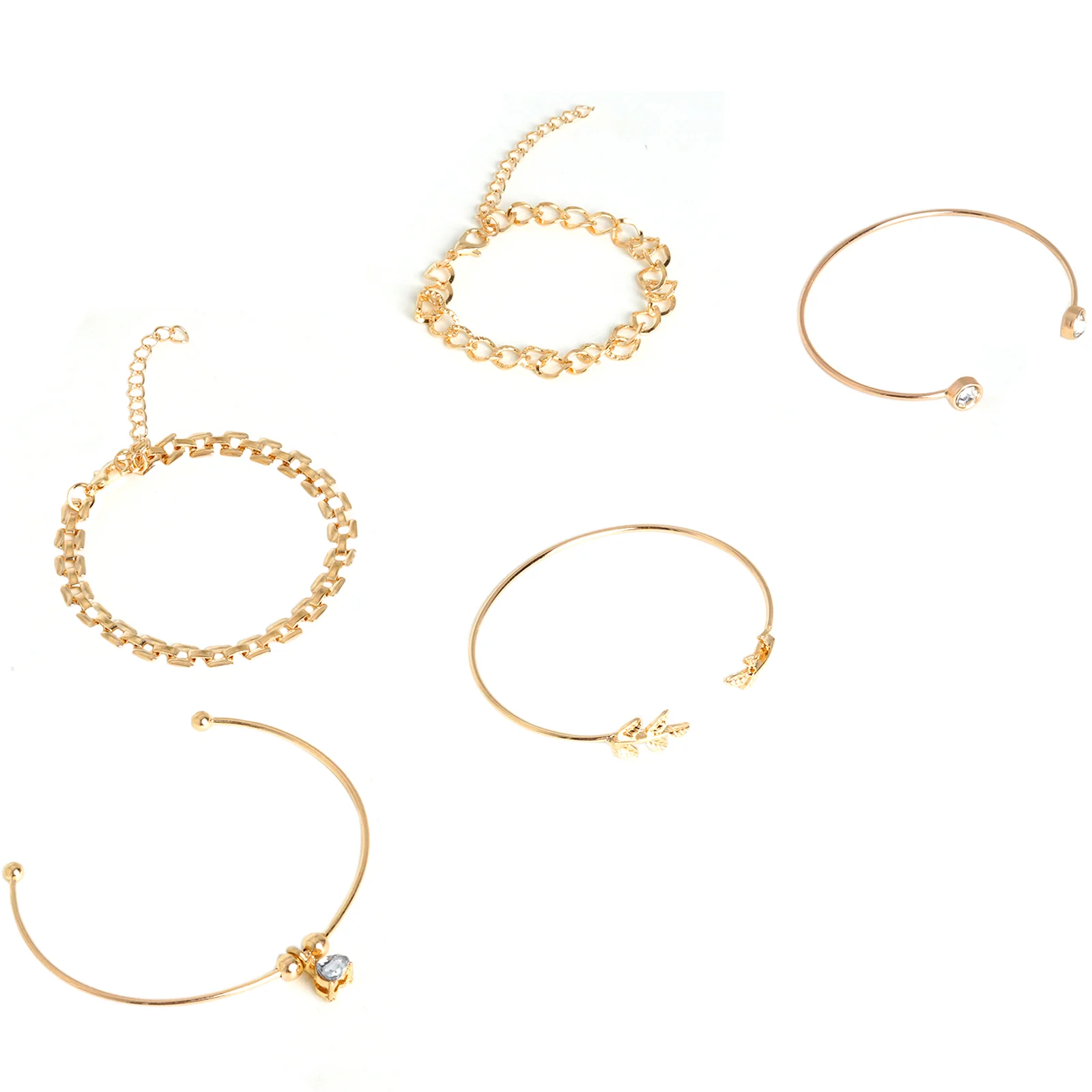 Gold Crush Set of 5 Bracelets - Image 4