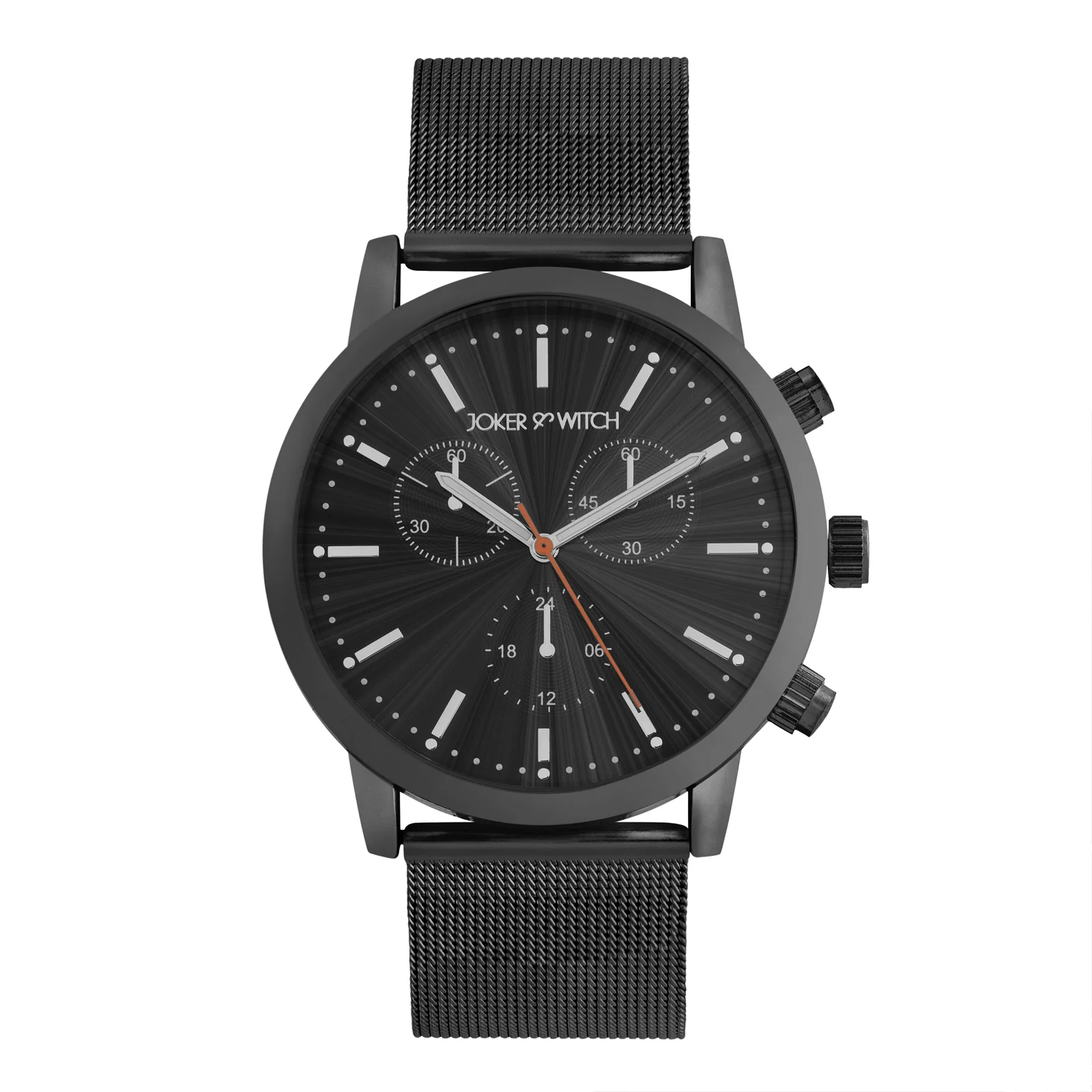 Granite Black Large Dial Mesh Strap Men's Watch - Image 3