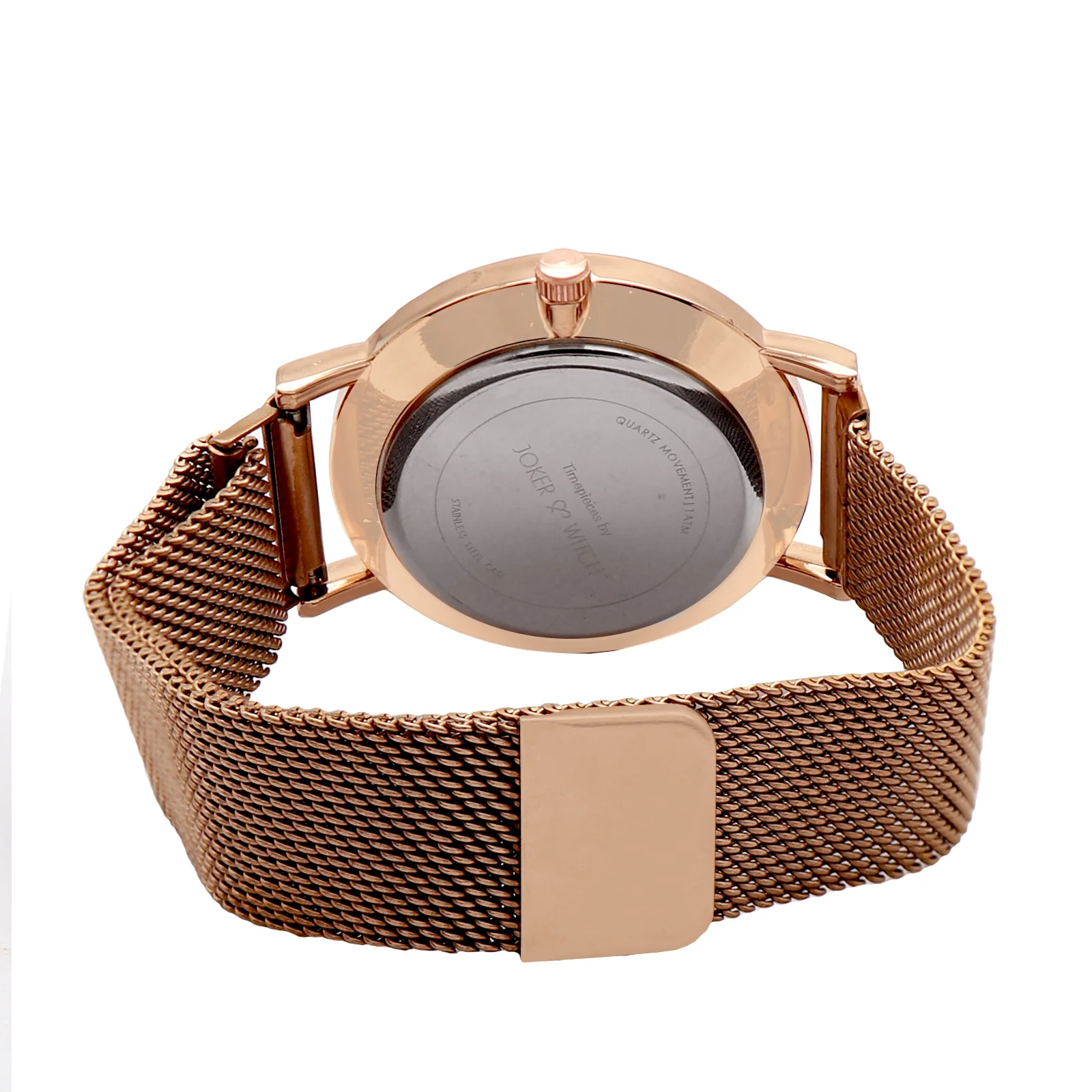 Ivy Black Medium Dial Rose Gold Magnetic Strap Women's Watch - Image 5