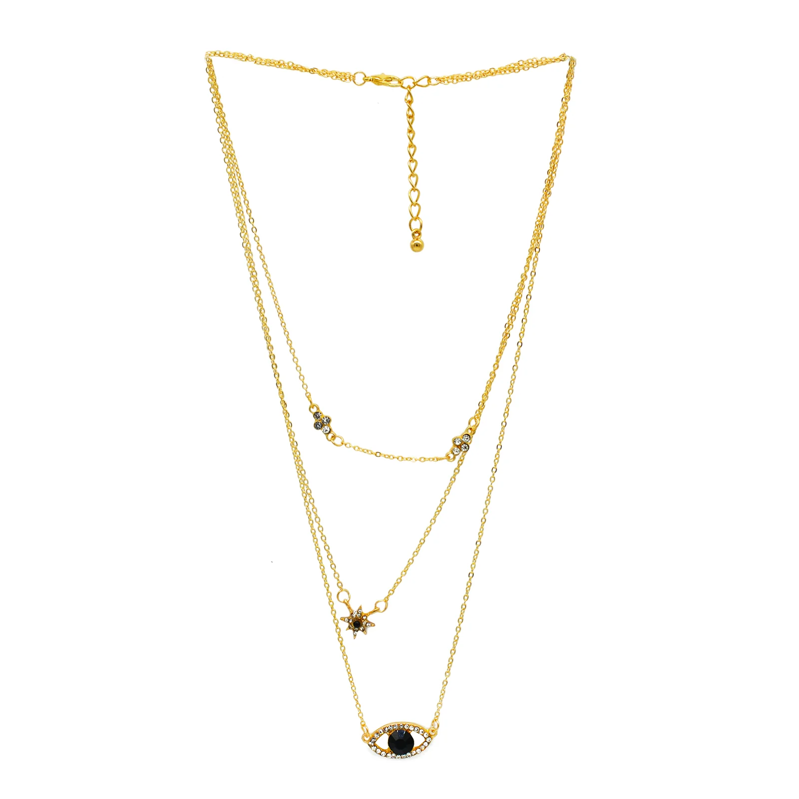 Kaylee Evil Eye Layered Necklace - Image 3