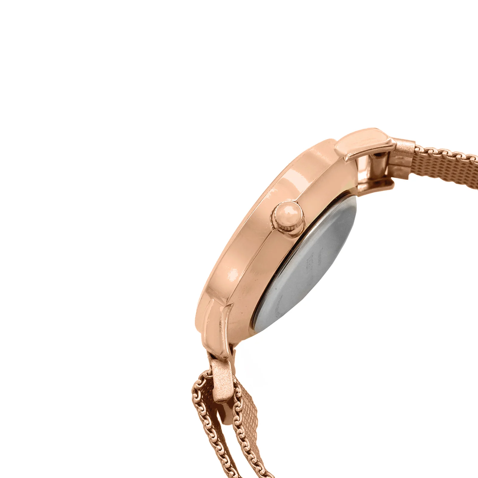 Mini Lexi Black Small Dial Rose Gold Magnetic Strap Women's Watch - Image 3
