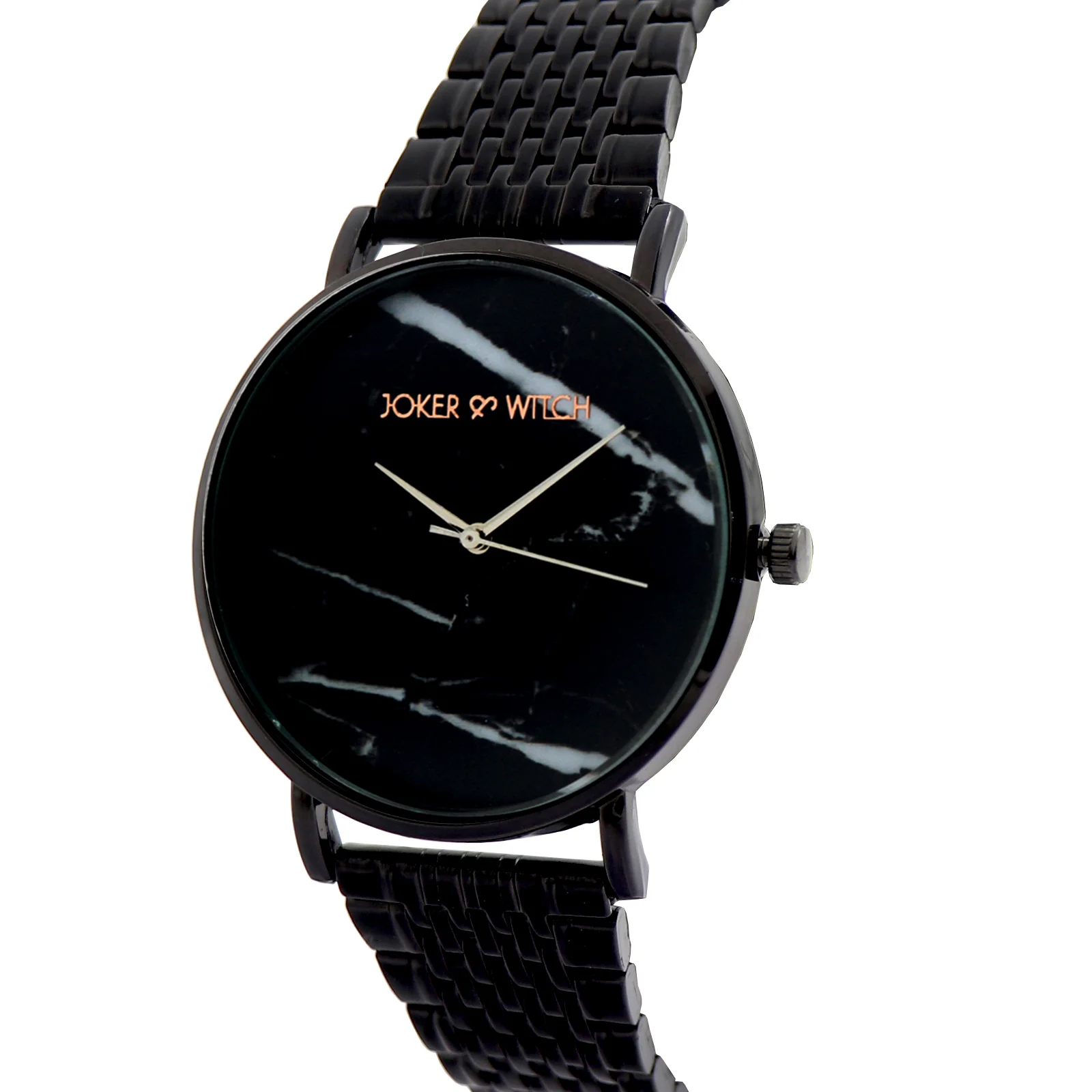 Lucien Black Large Marble Dial Linked Chain Strap Men's Watch - Image 3