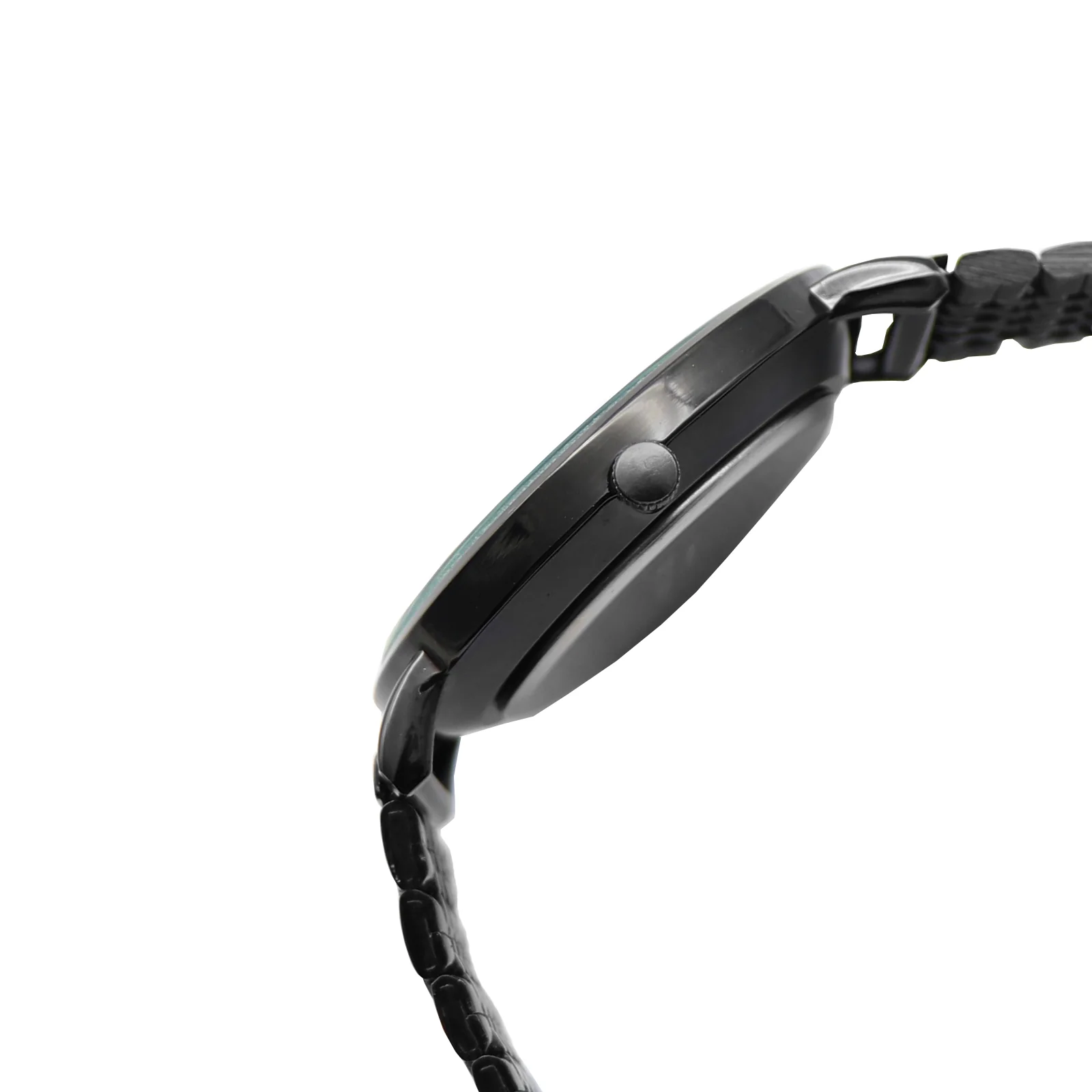 Lucien Black Large Marble Dial Linked Chain Strap Men's Watch - Image 4