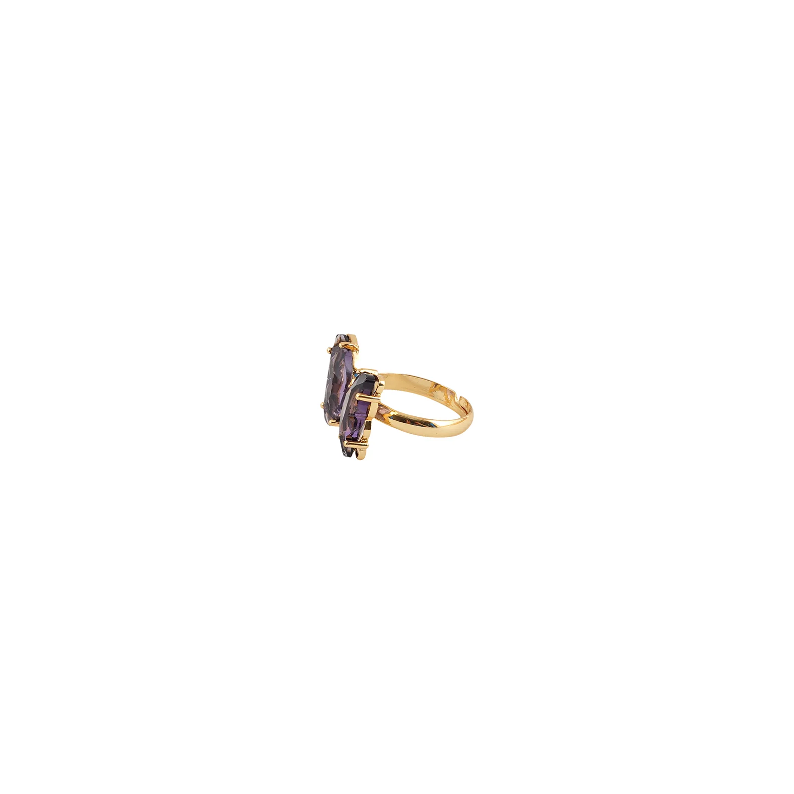 Mabel Butterfly Big Purple Stone Ring - Image 4