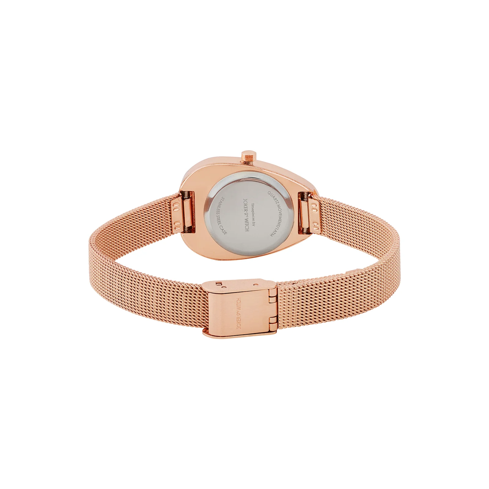 Maris Rose Gold Small Oval Dial Mesh Strap Women's Watch - Image 6