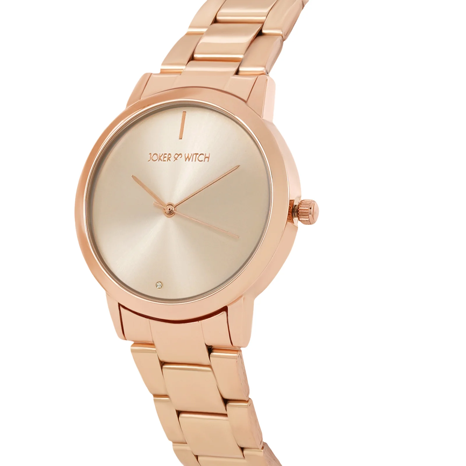 Midnight Rose Gold Medium Dial Linked Chain Strap Women's Watch - Image 4