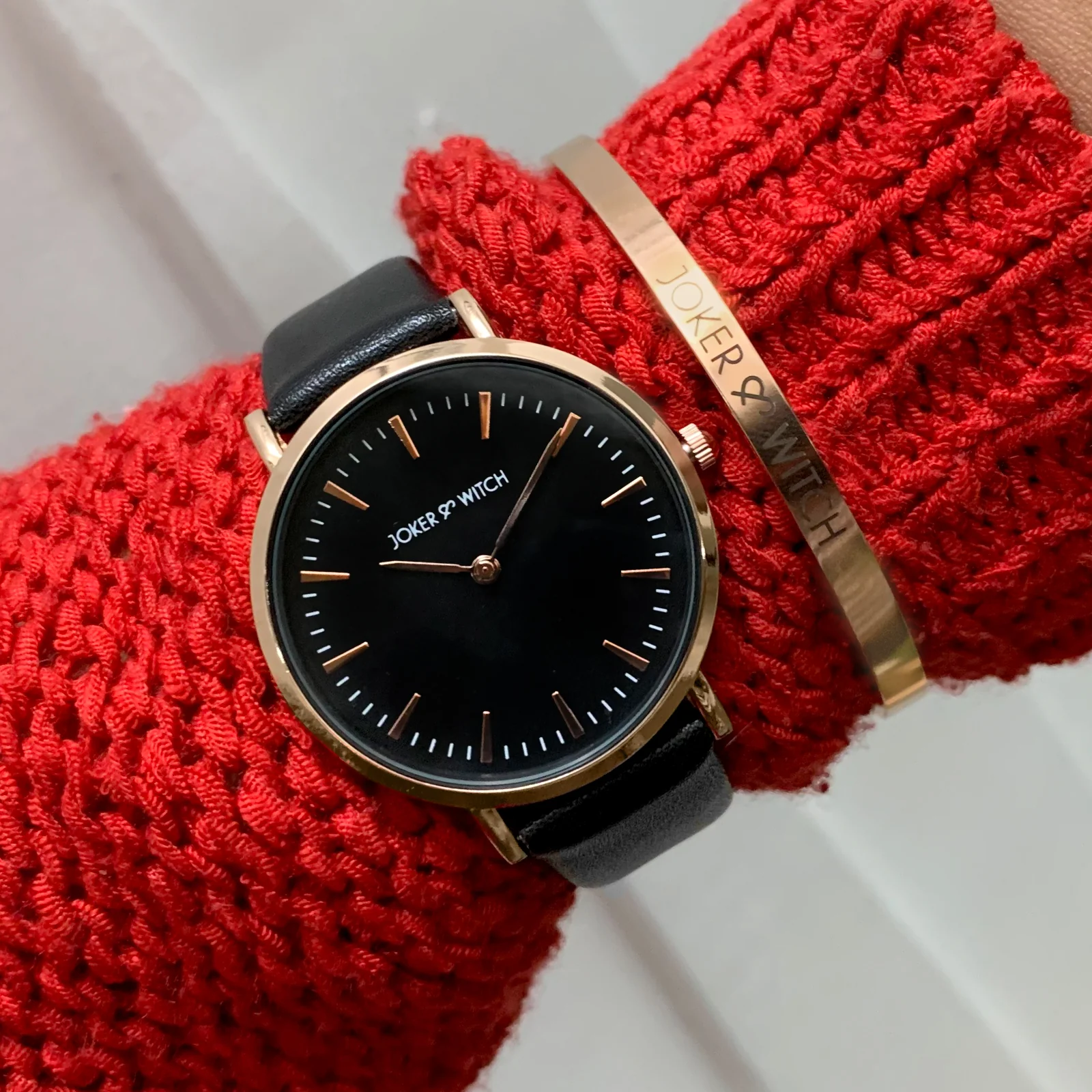 Mysterious Black Watch Bracelet Stack