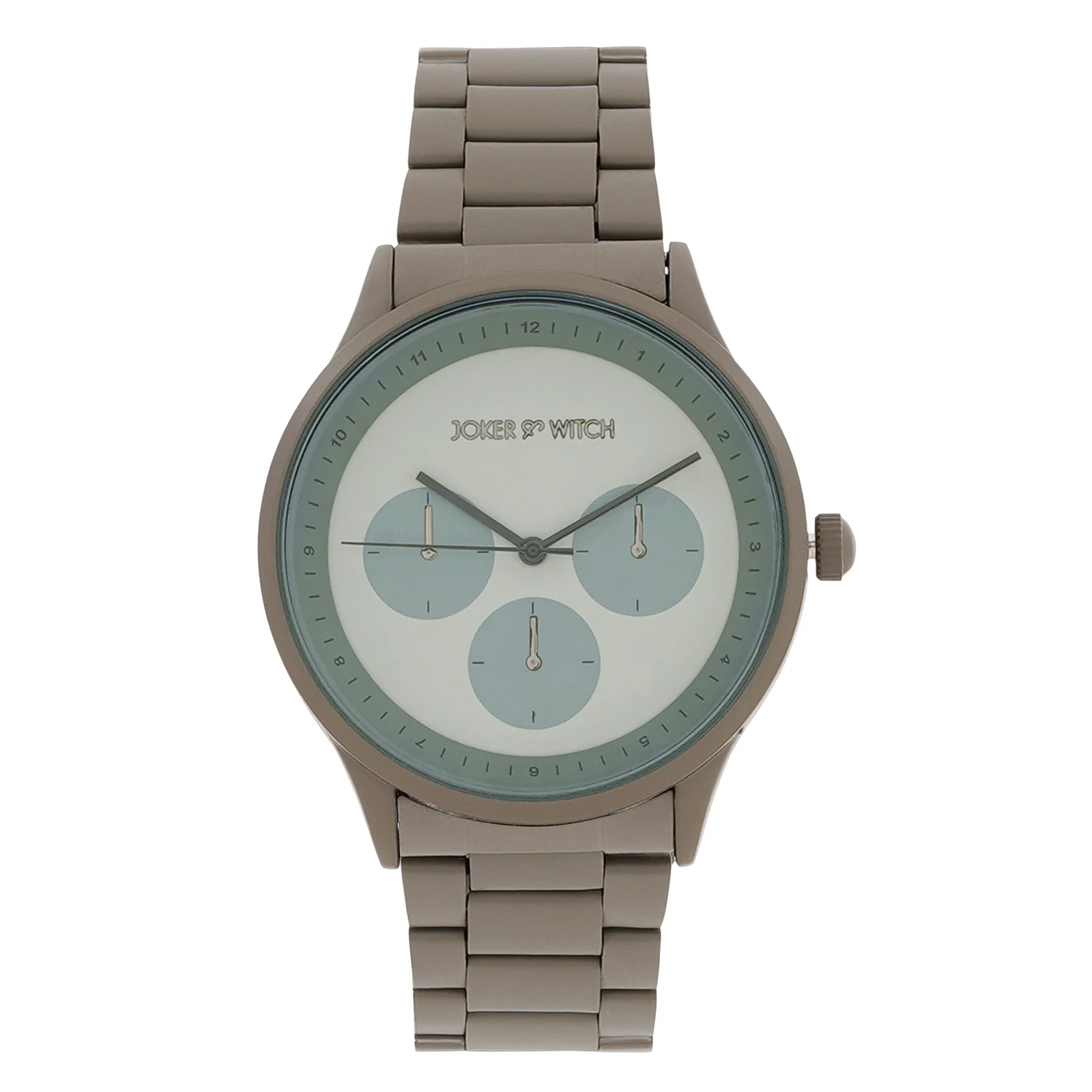 Nexus Grey Large Dial Linked Chain Strap Men's Watch