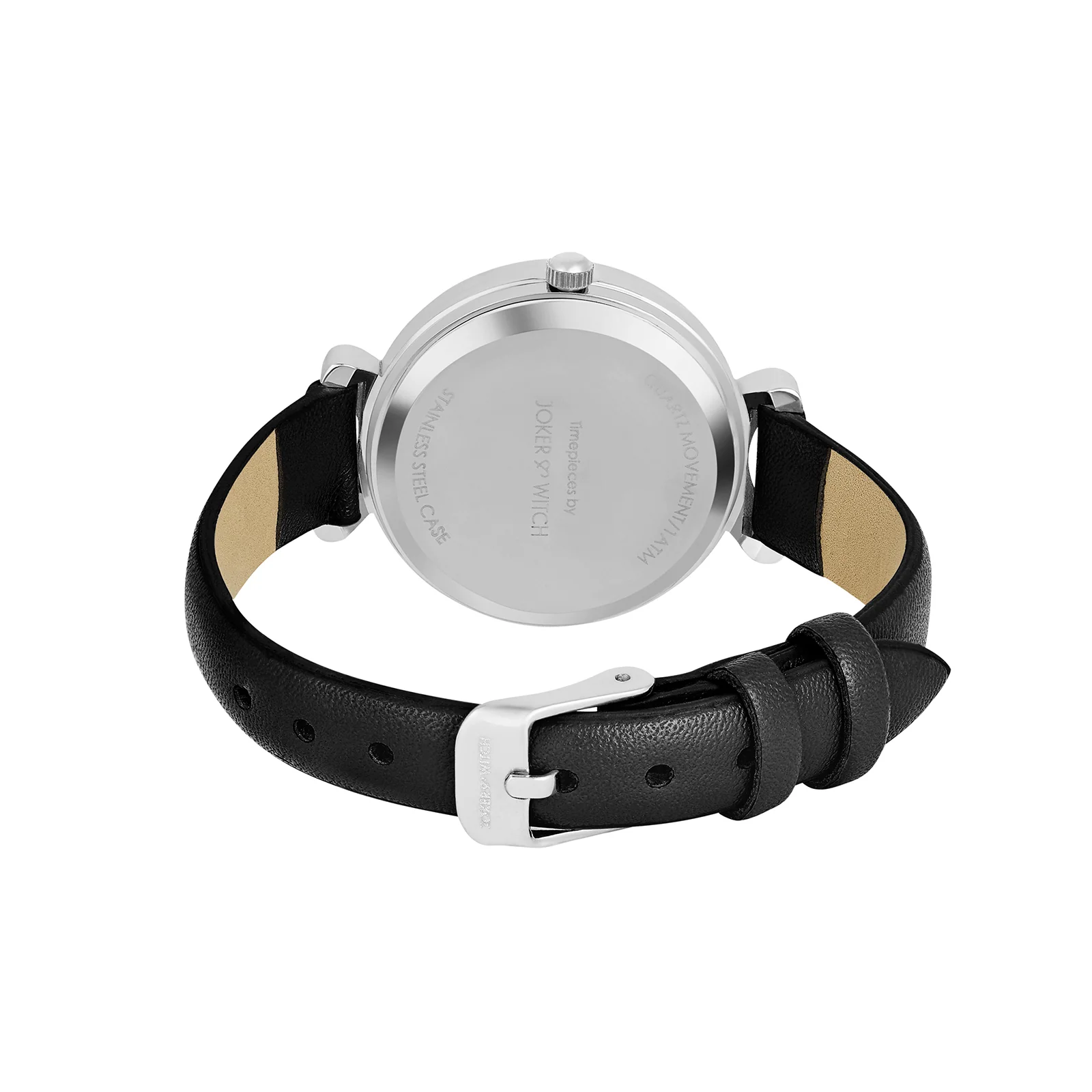 Opal Black Sunray Medium Dial Black PU Strap Women's Watch - Image 6