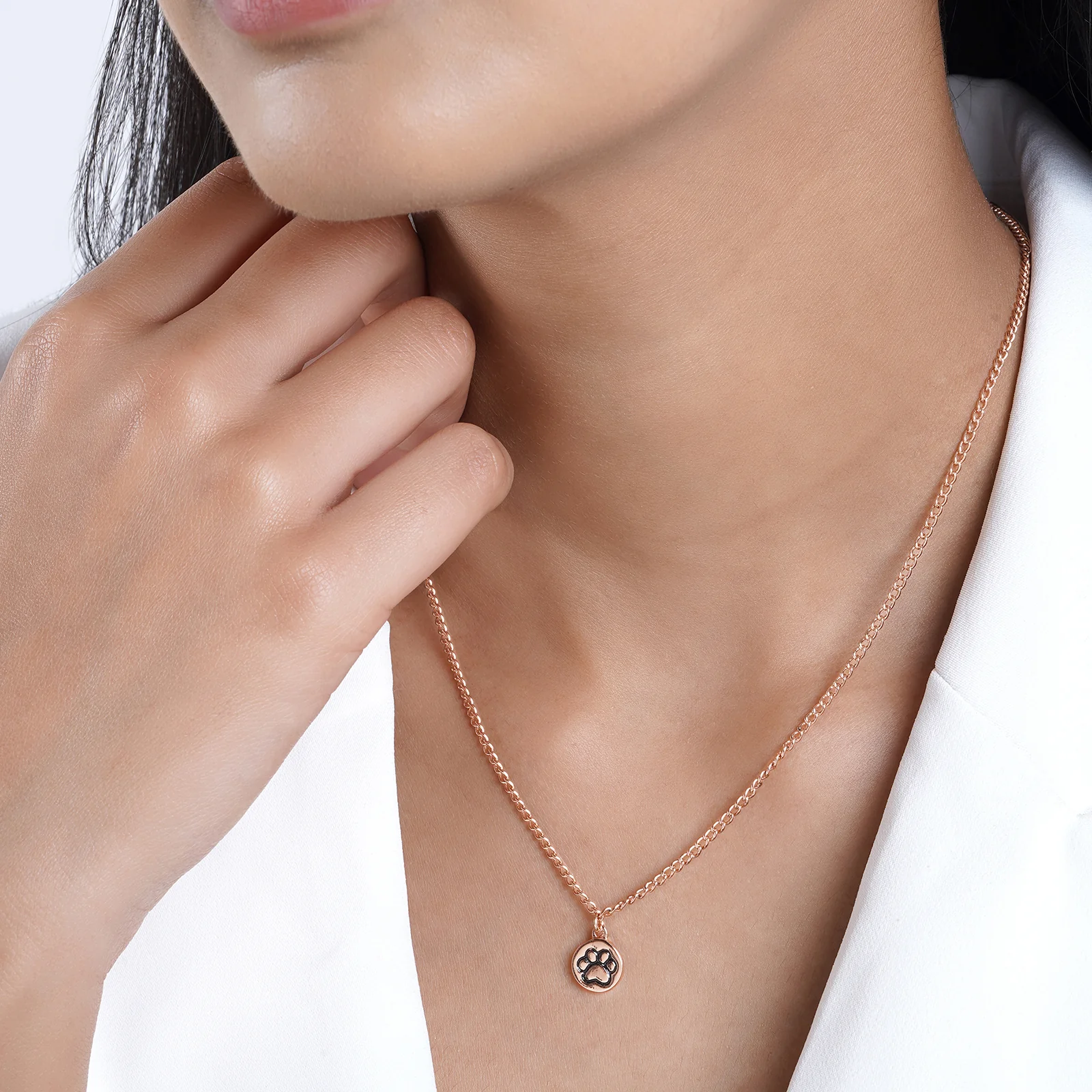 Pawsome Rosegold Necklace Charm