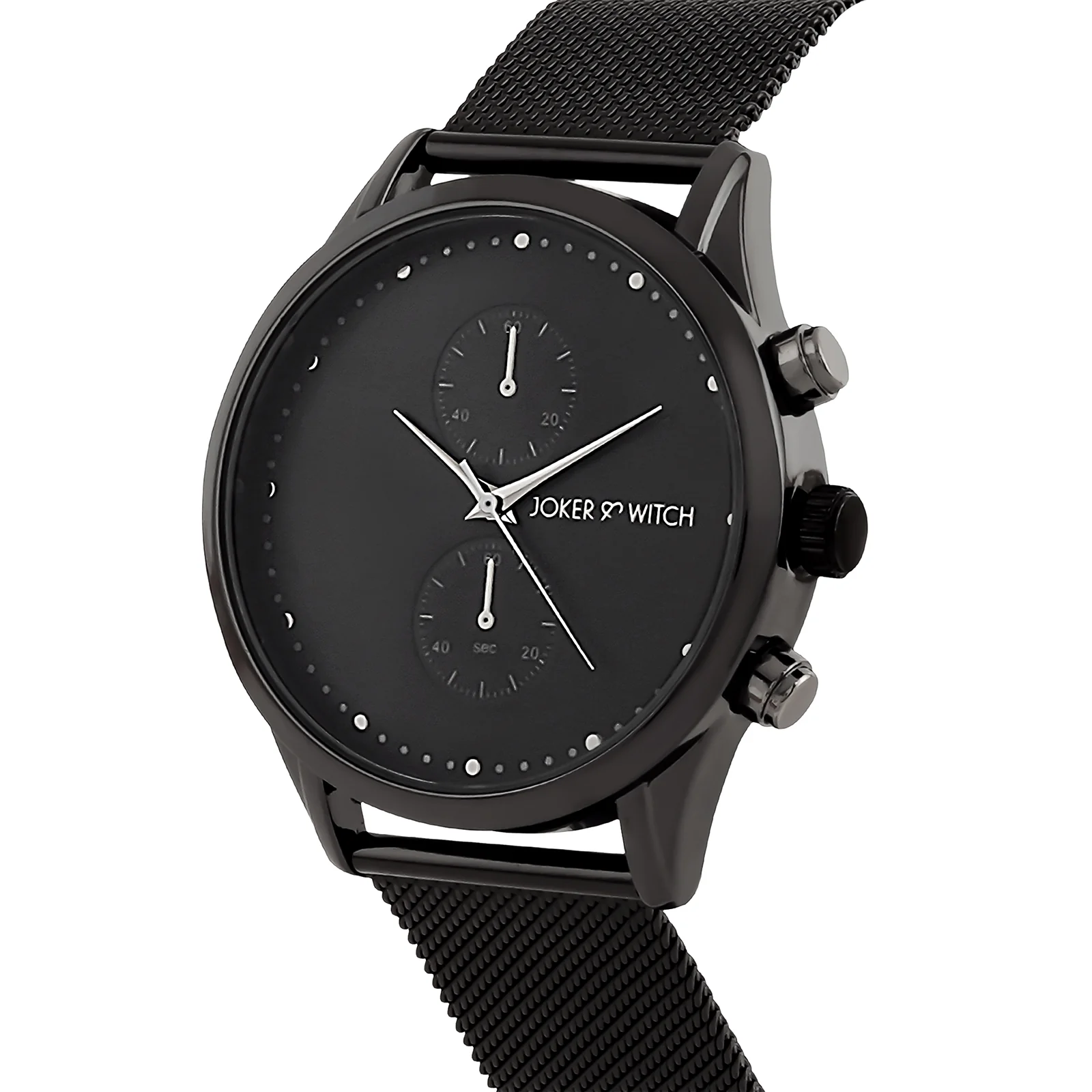 Quant Black XLarge Dial Mesh Strap Men's Watch - Image 4