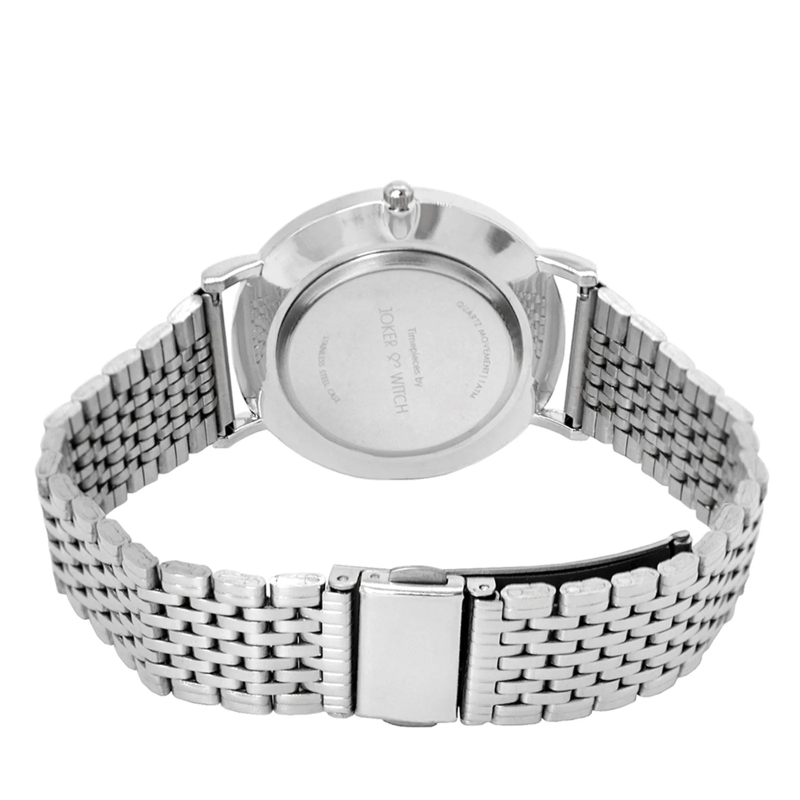 Drake Black Large Dial Silver Linked Chain Strap Men's Watch - Image 4