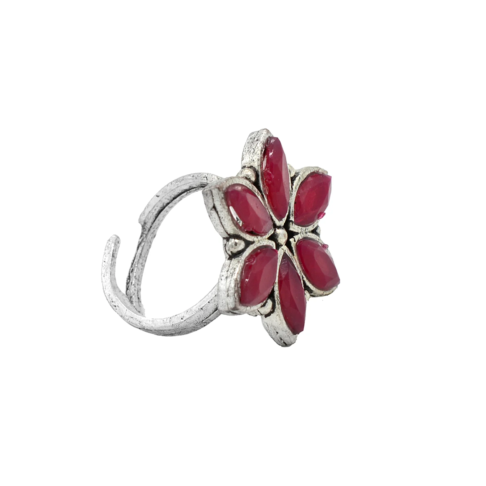 Rima Pink Silver Oxidized Jewelry Gift Set - Image 6