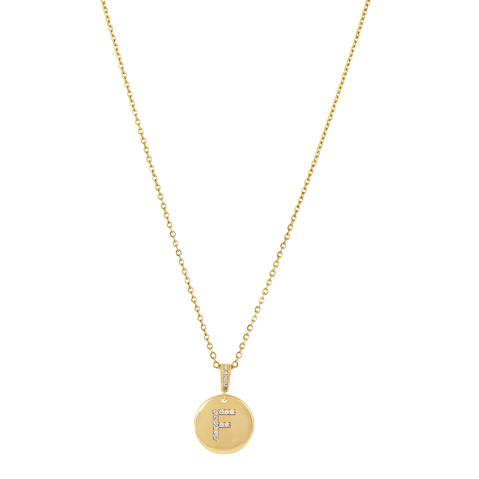 Silken Alphabet F Necklace - Image 4