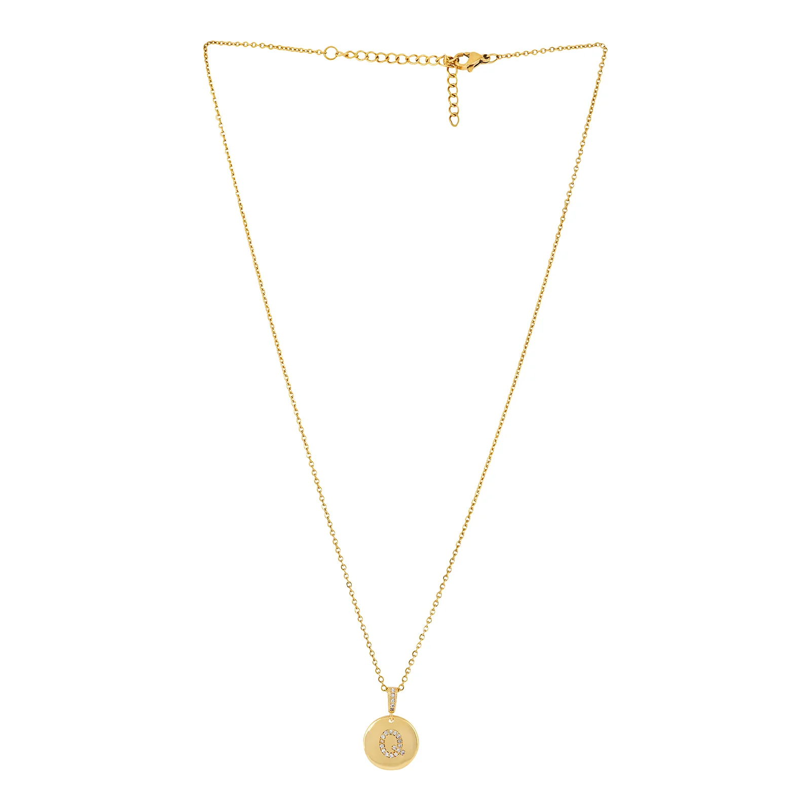 Silken Alphabet Q Necklace - Image 3