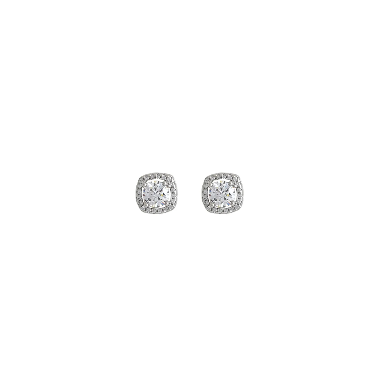 Silvered Rhinestone Jewelry Set - Image 8