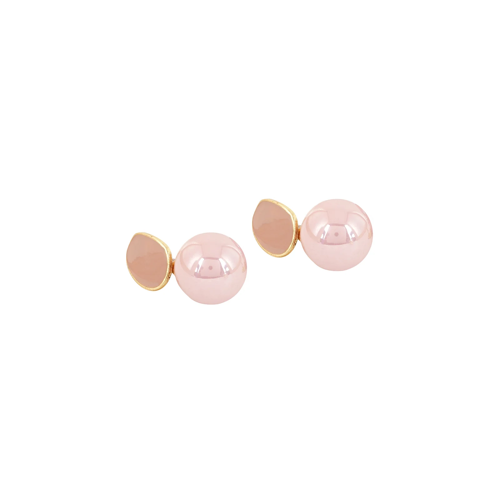 Soleil Rosegold And Pink Pearl Earring - Image 4
