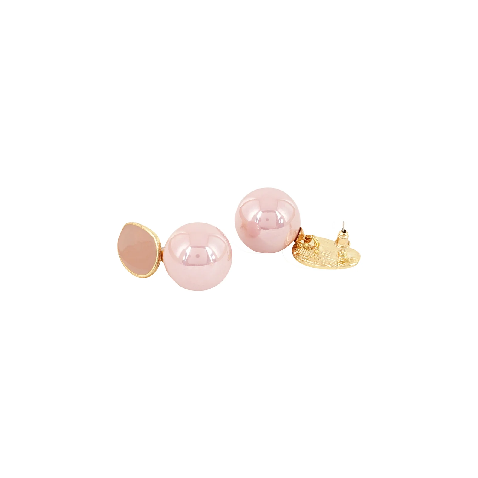 Soleil Rosegold And Pink Pearl Earring - Image 5