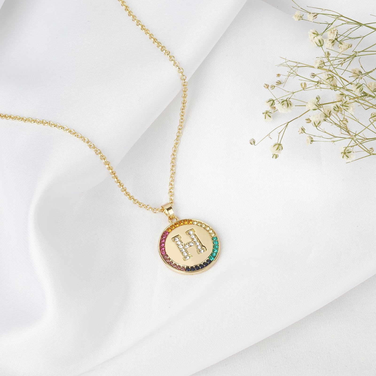 Starlet Alphabet H Necklace