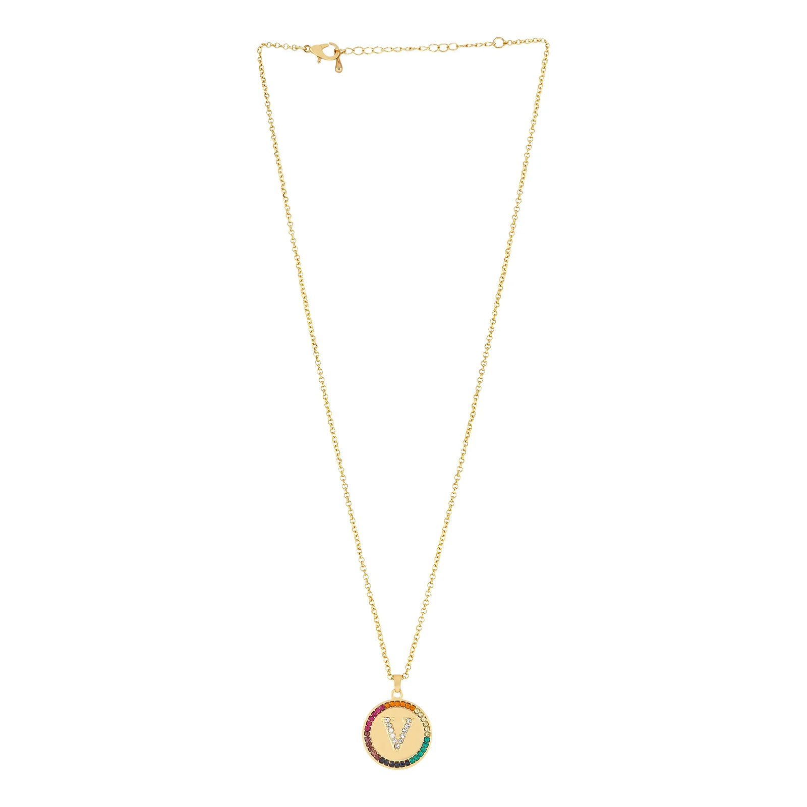 Starlet Alphabet V Necklace - Image 3