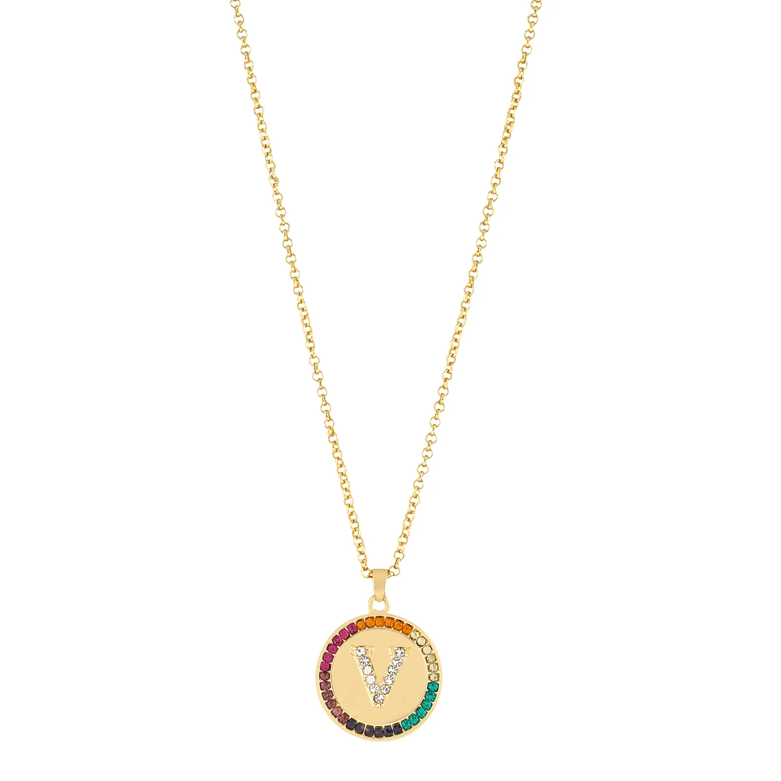 Starlet Alphabet V Necklace - Image 4