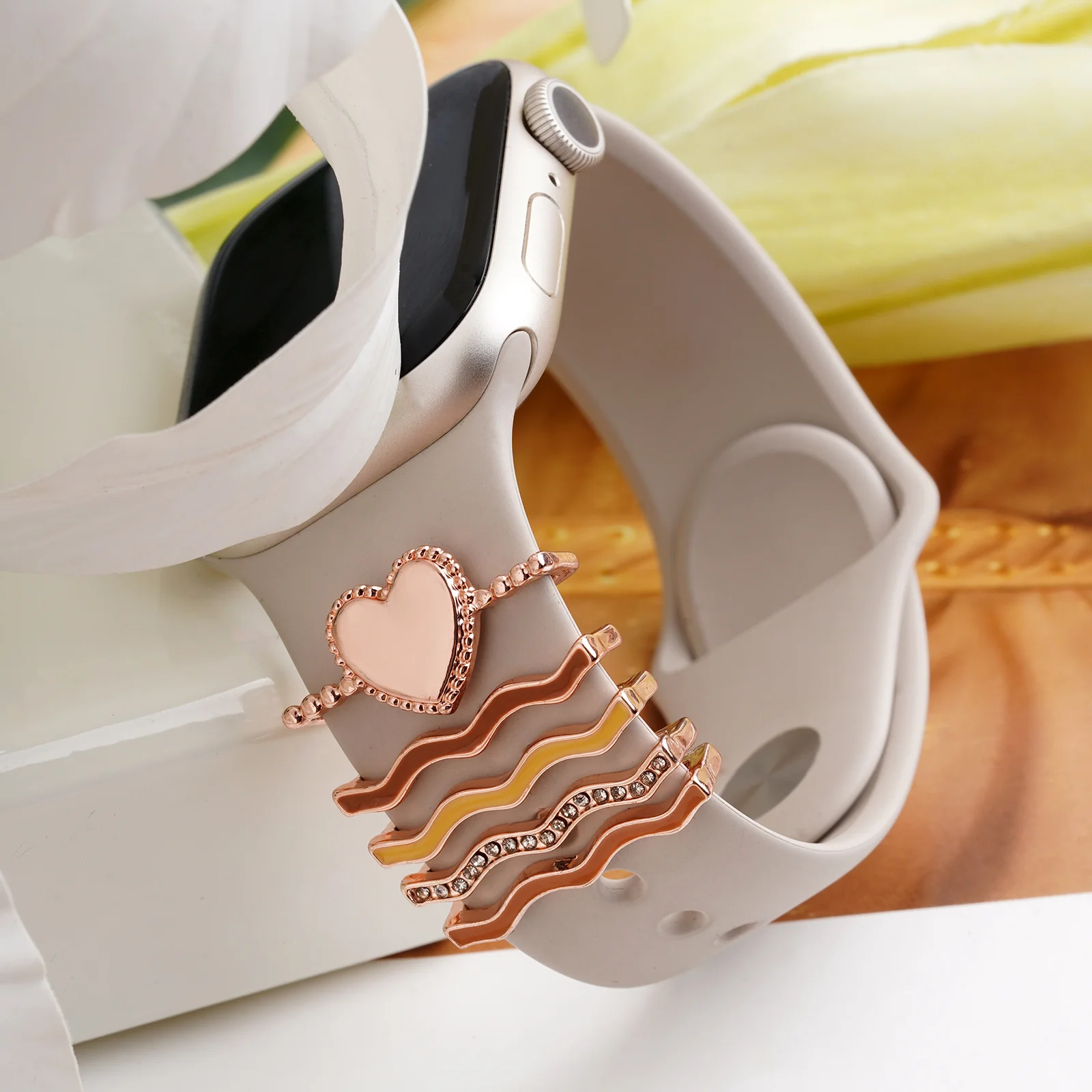 Sunset Love Whispers Multicolour Ring Watch Charm